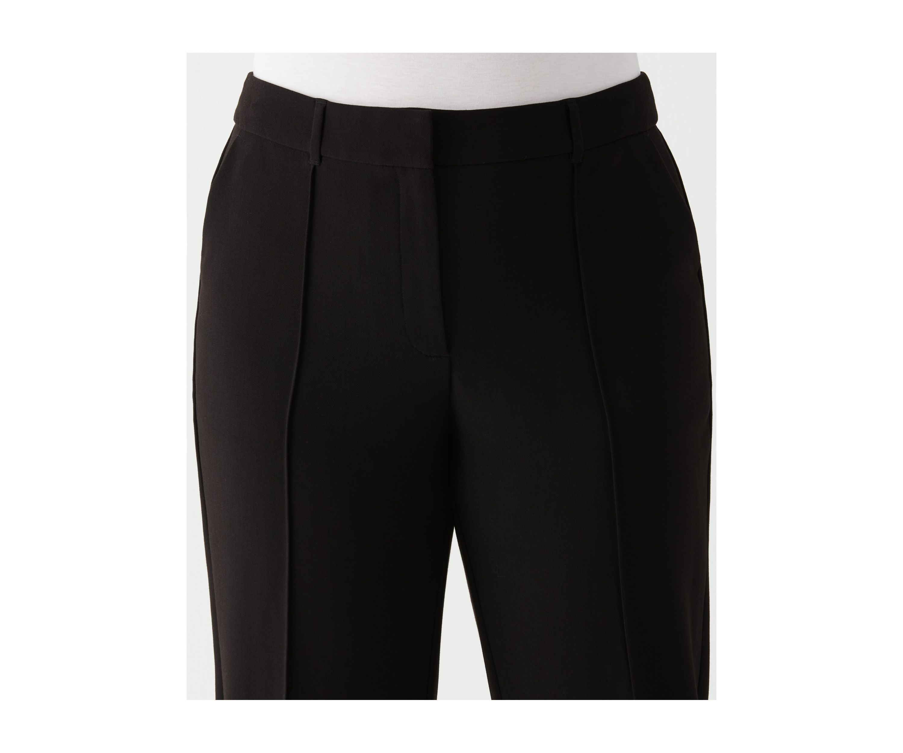 Plus Size Straight Leg Pintuck Pants