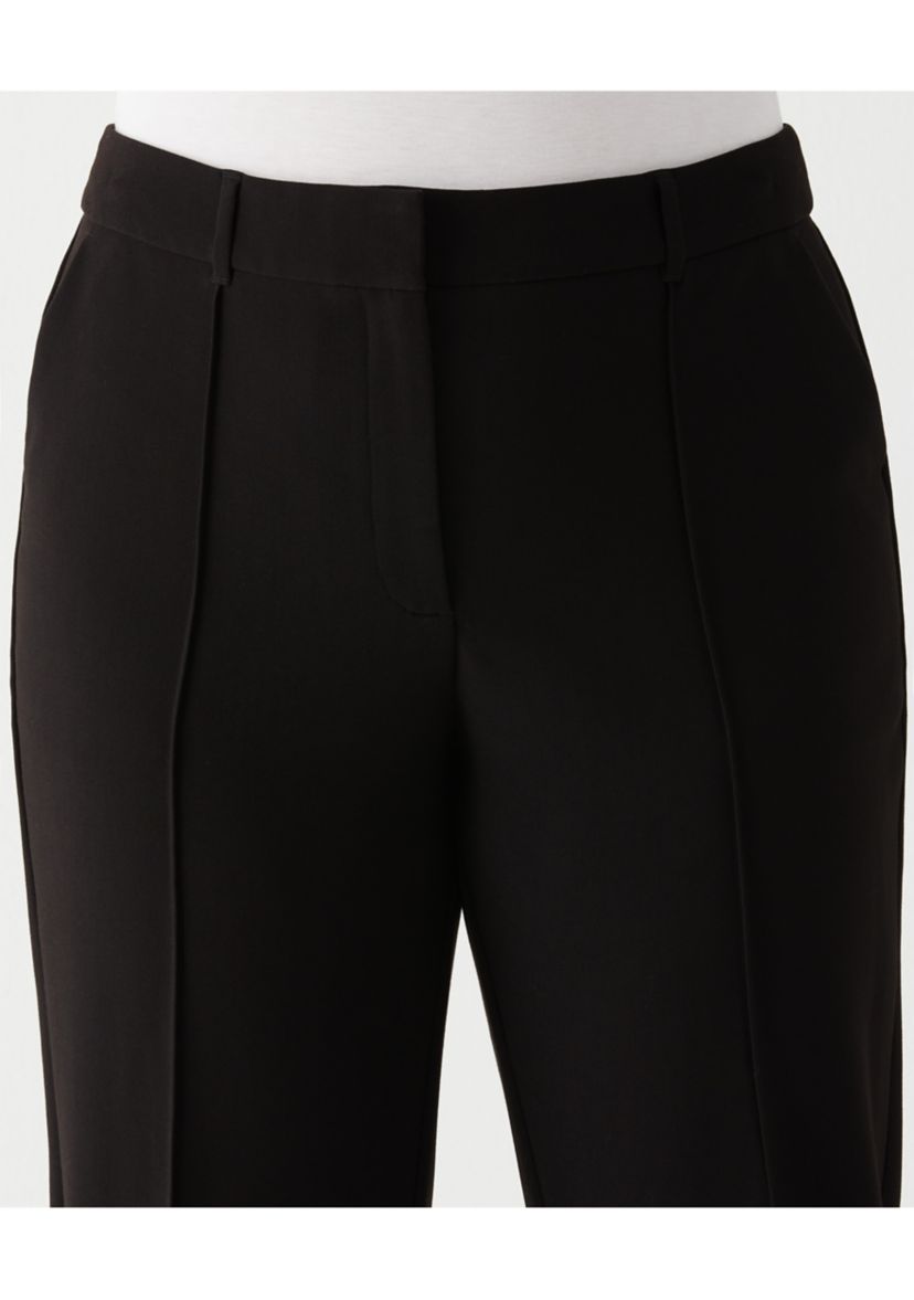 Plus Size Straight Leg Pintuck Pants