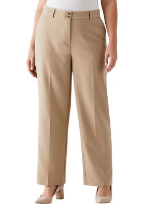 Plus size khaki dress on sale pants