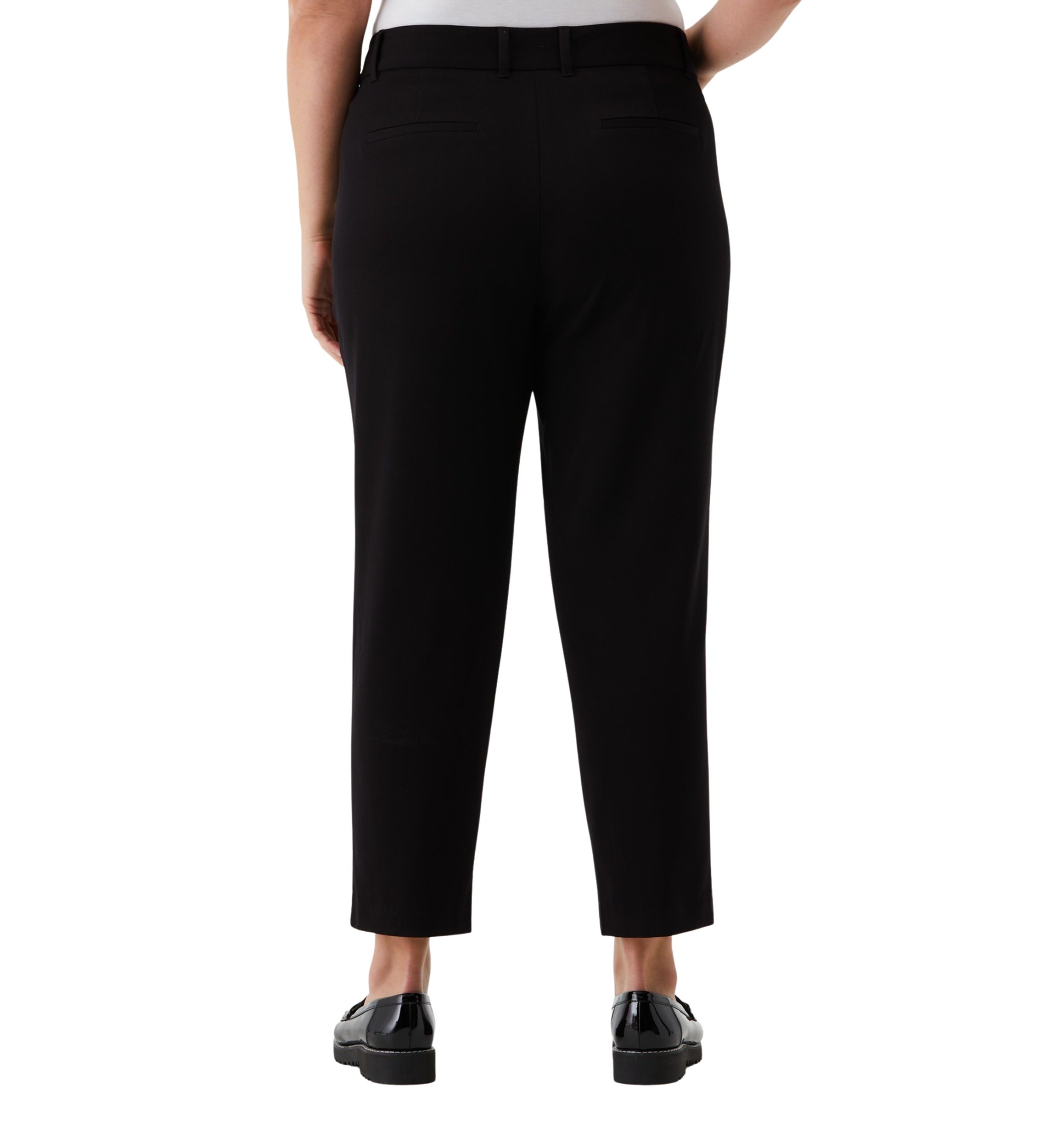 Plus Size Straight Leg Ankle Pants