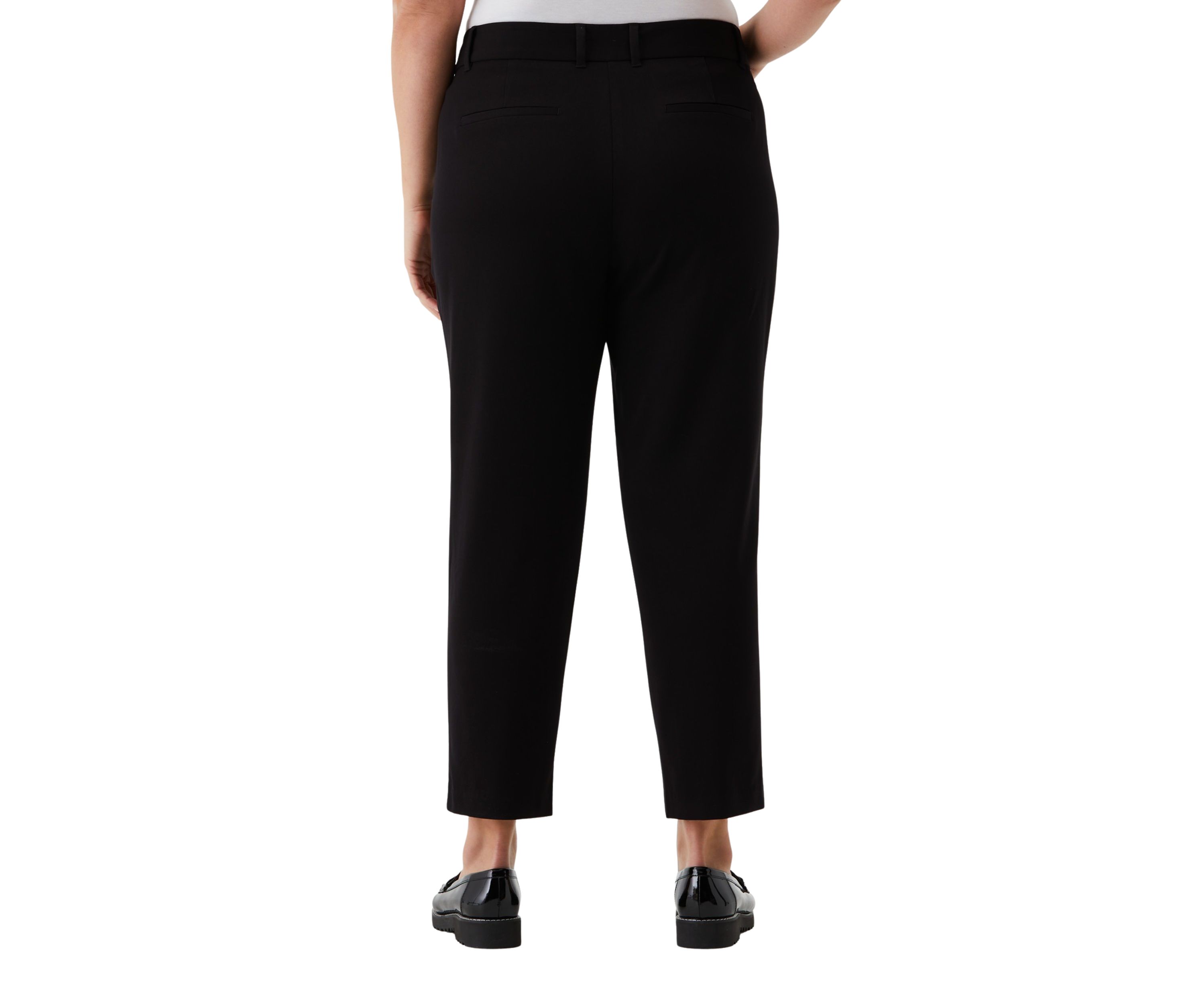 Plus Size Straight Leg Ankle Pants