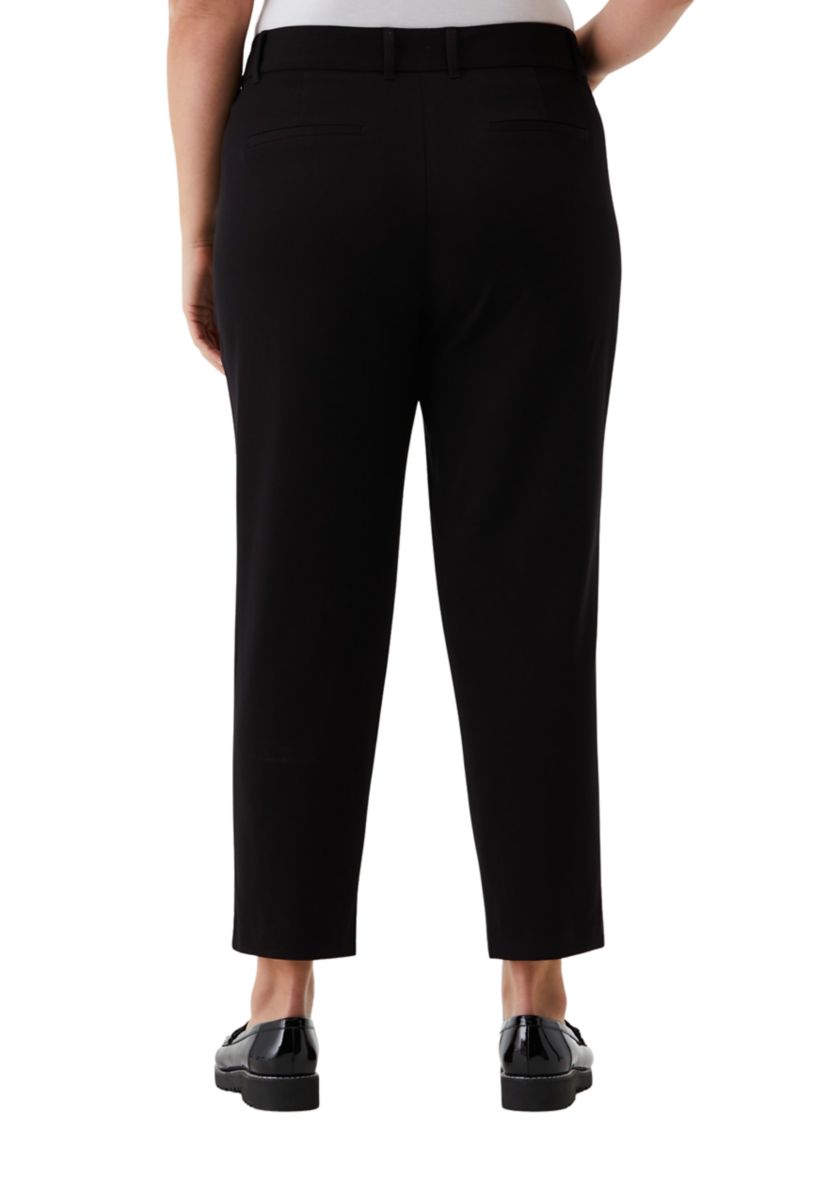 Plus Size Straight Leg Ankle Pants