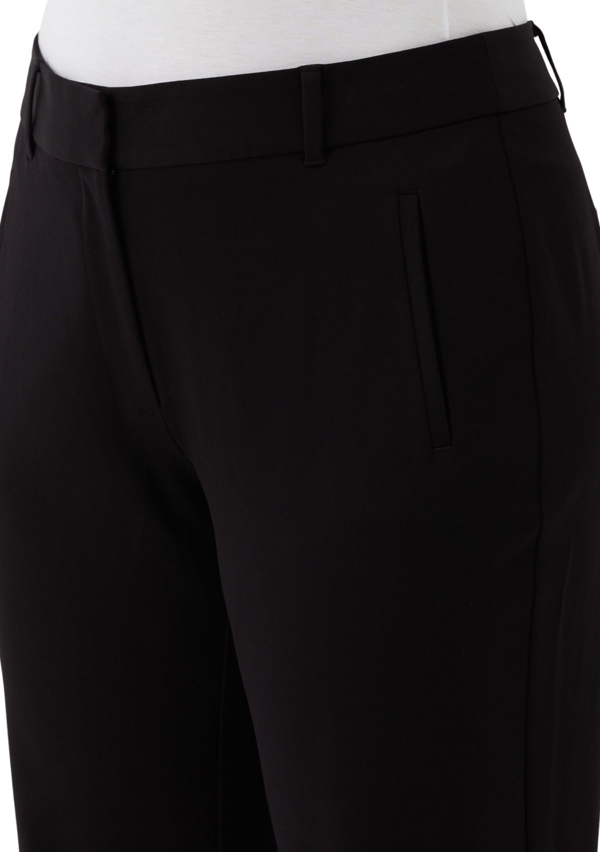 Plus Size Straight Leg Ankle Pants