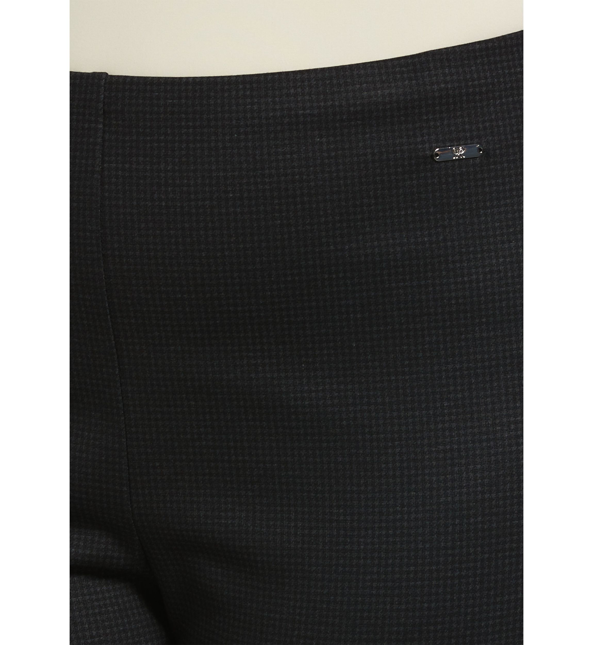 Plus Size Houndstooth Pull On Pants