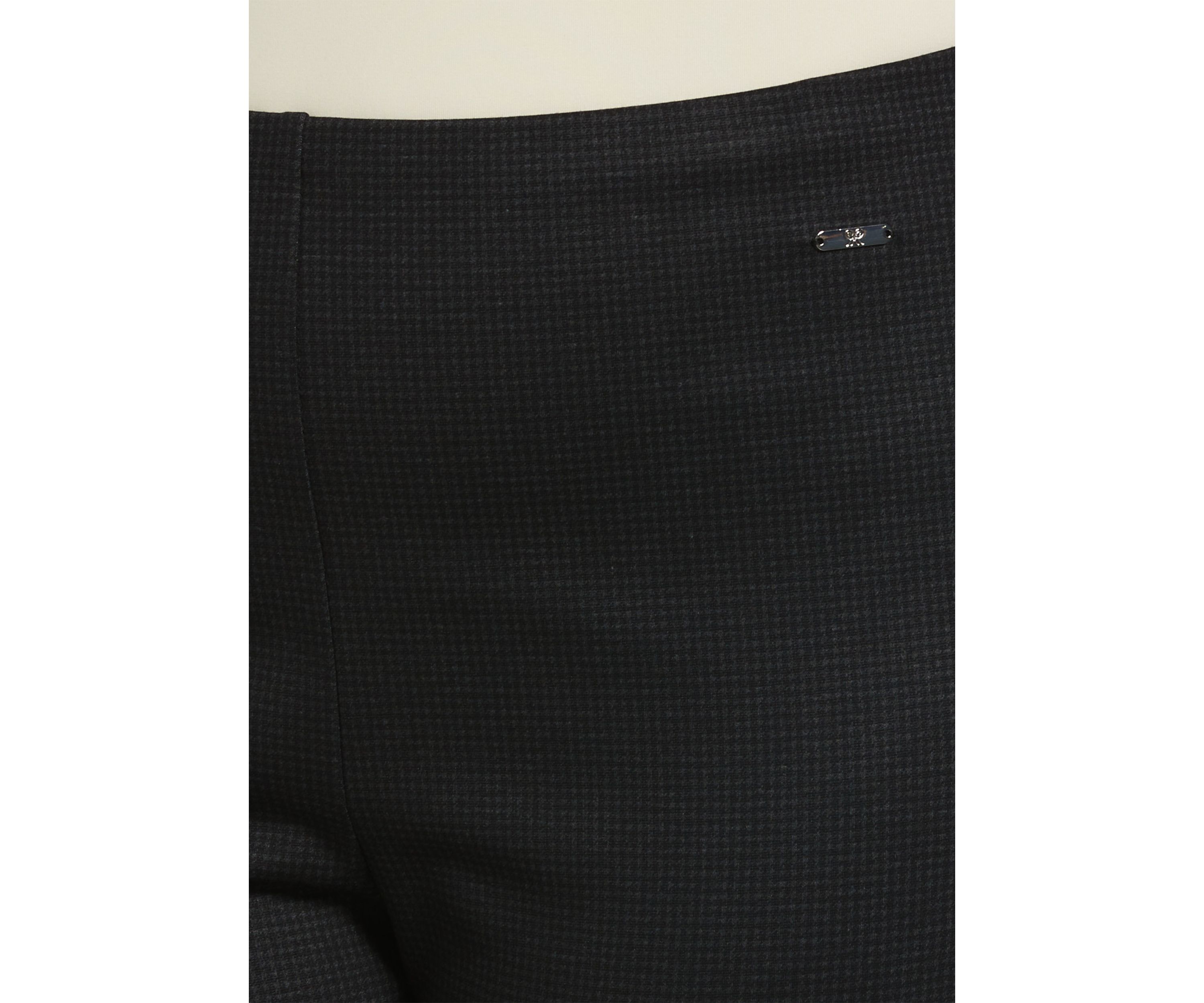 Plus Size Houndstooth Pull On Pants