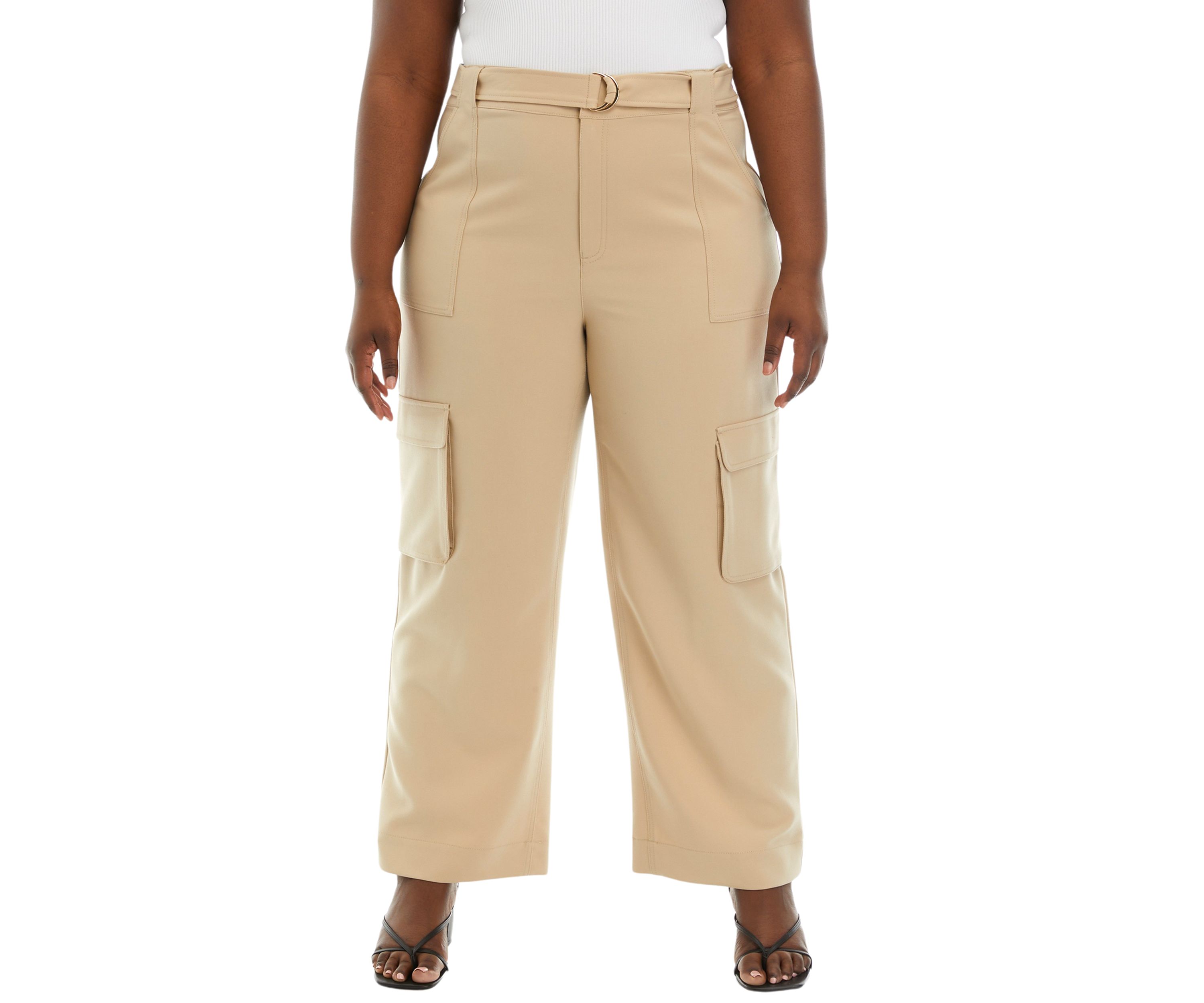 Plus Size Straight Leg Cargo Pants