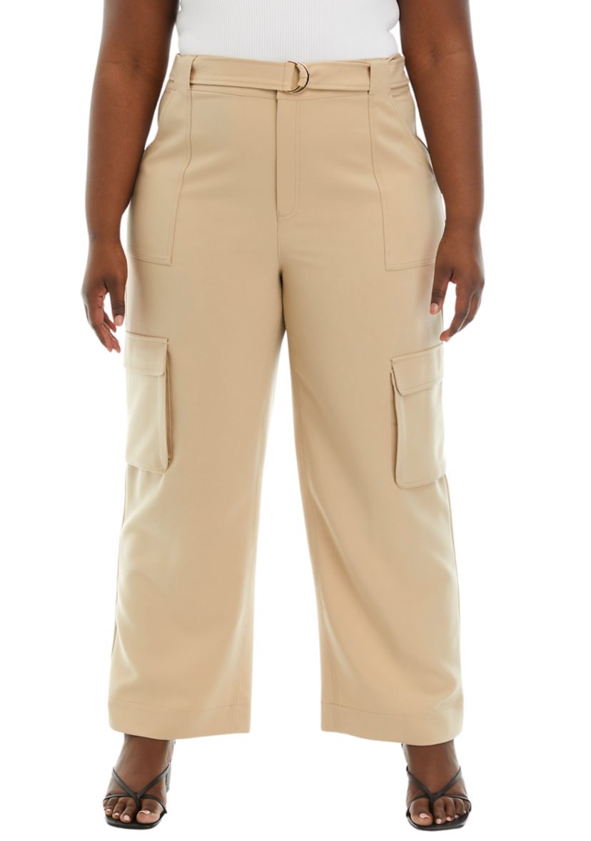 Plus Size Straight Leg Cargo Pants