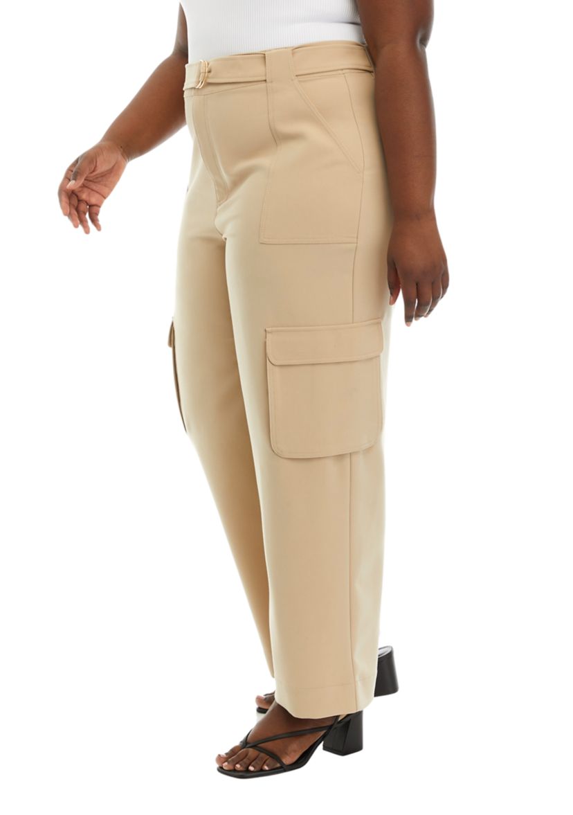 Plus Size Straight Leg Cargo Pants