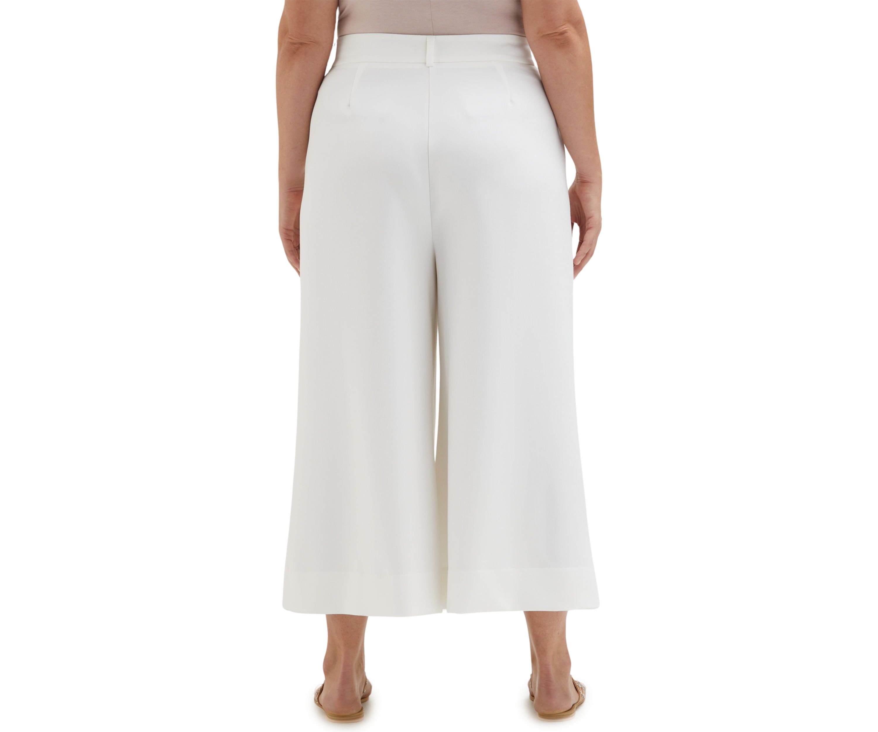 Plus Size Wide Culotte Pants