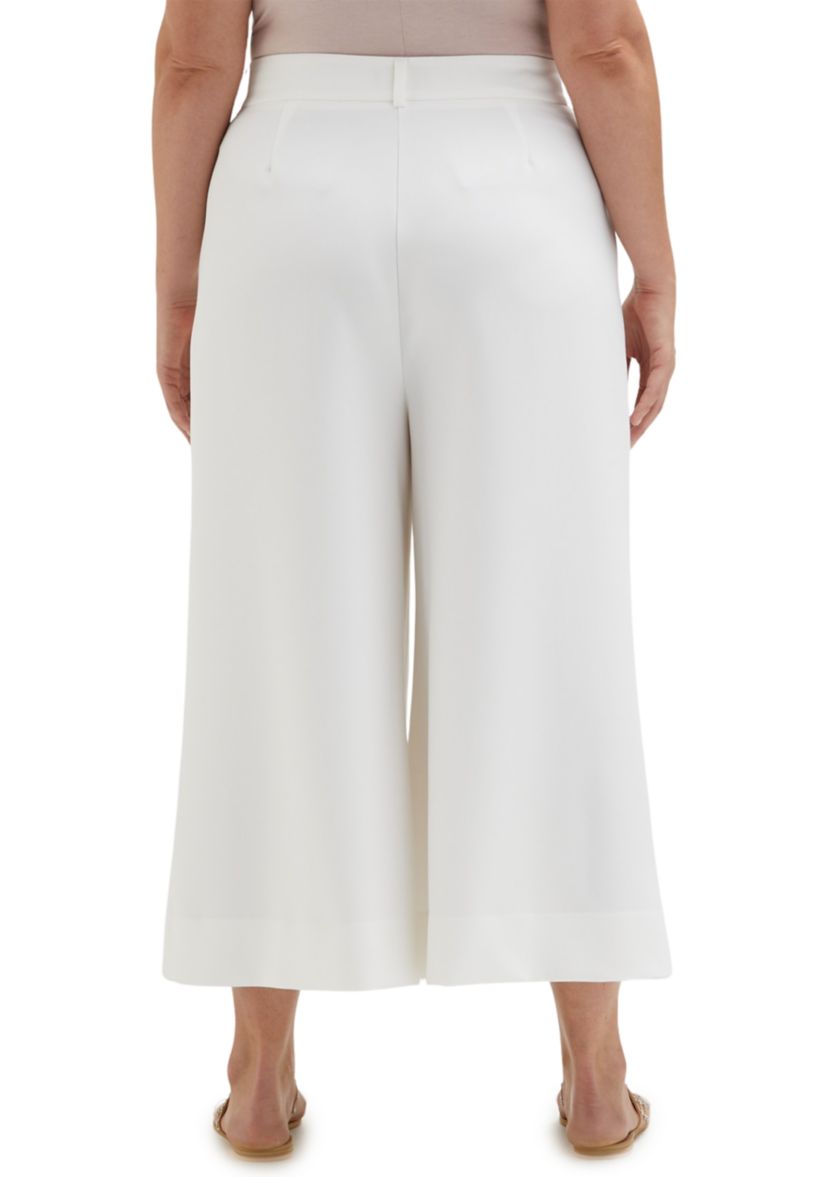 Plus Size Wide Culotte Pants