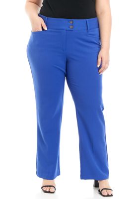 Plus Size Boot Cut Dress Pants - Hunter