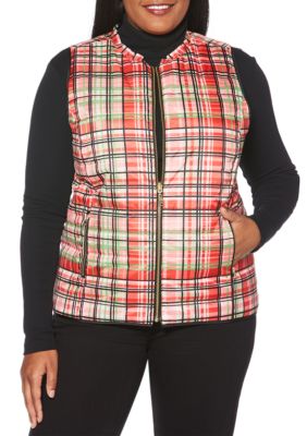 women's reversible puffer vest