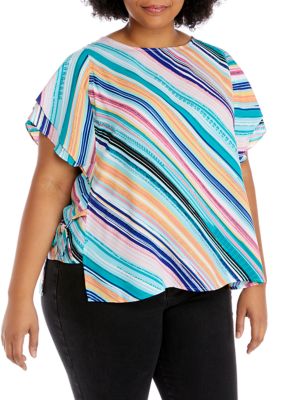 plus size stripe shirt