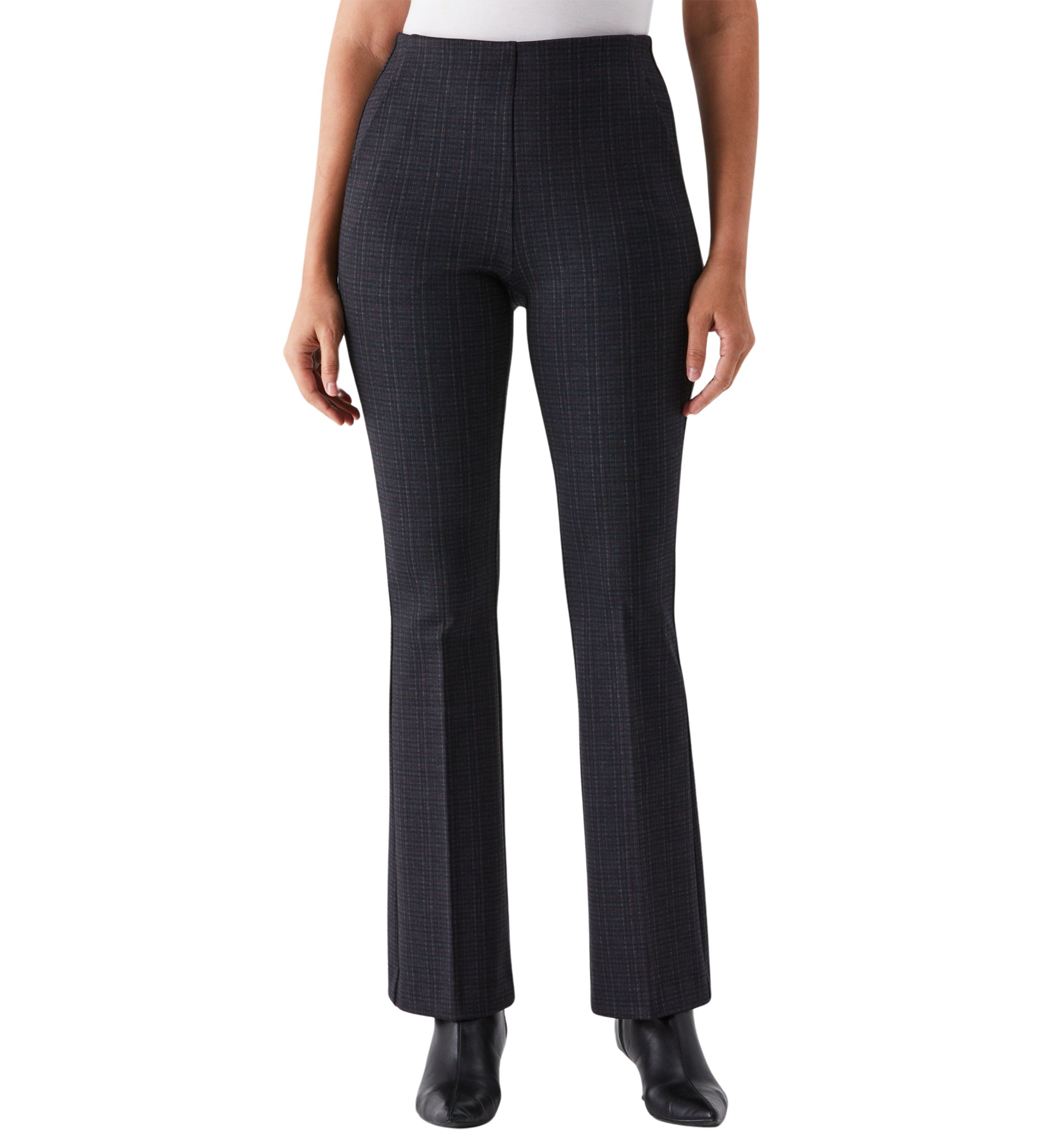 Petite Printed Modern Bootcut Ponte Pants