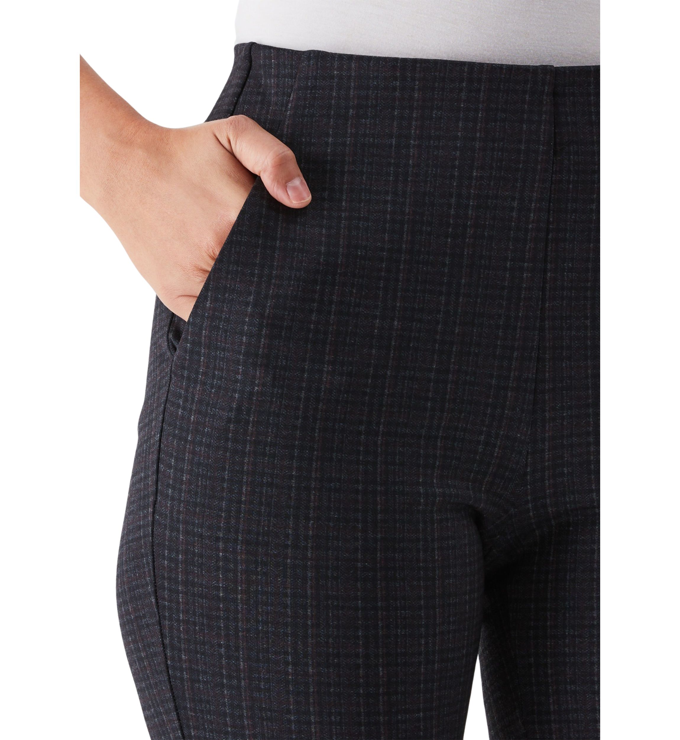 Petite Printed Modern Bootcut Ponte Pants