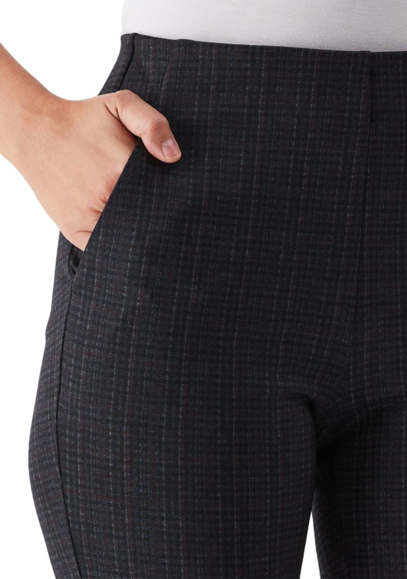 Petite Printed Modern Bootcut Ponte Pants
