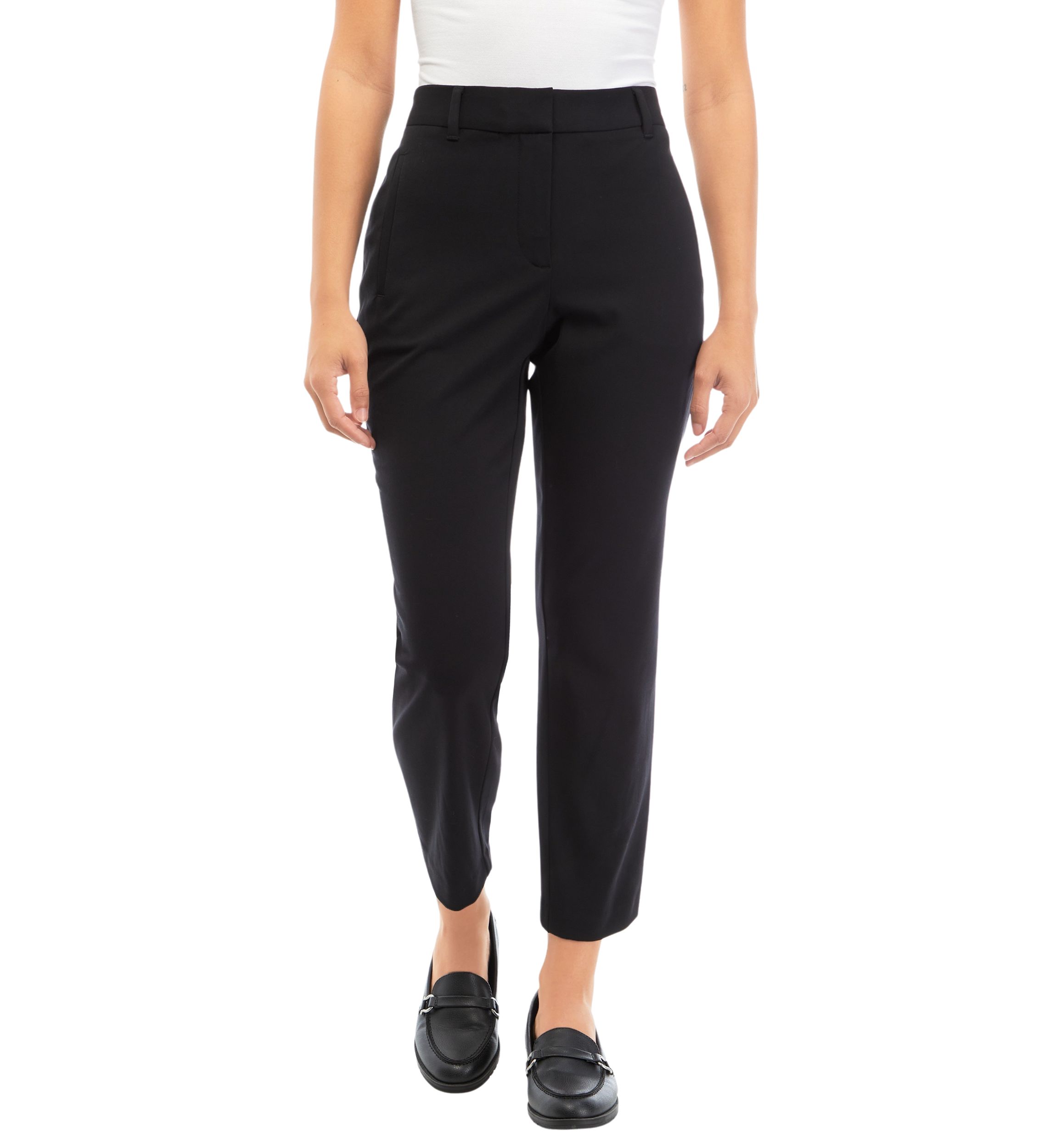 Petite Straight Leg Ankle Pants