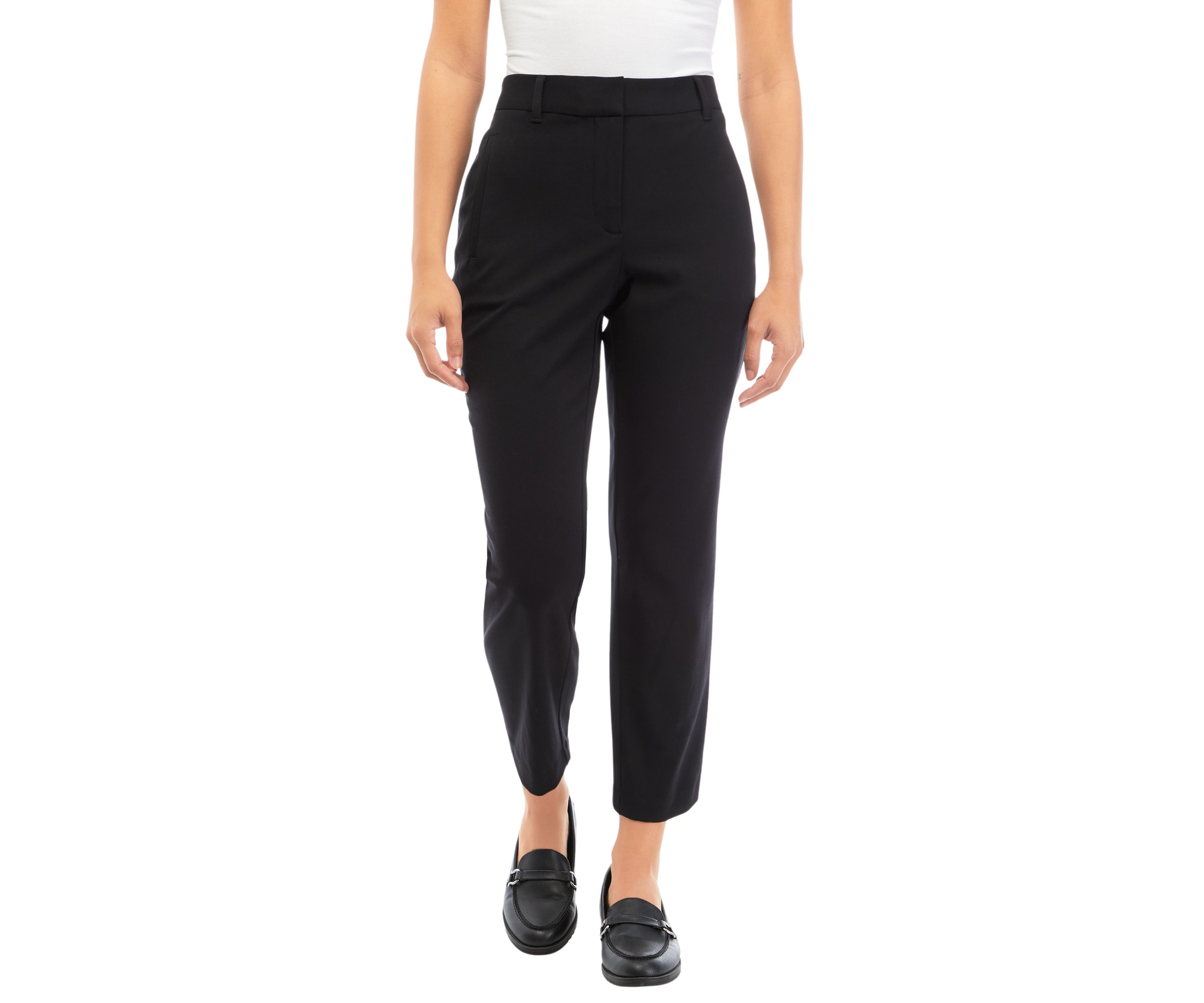 Petite Straight Leg Ankle Pants