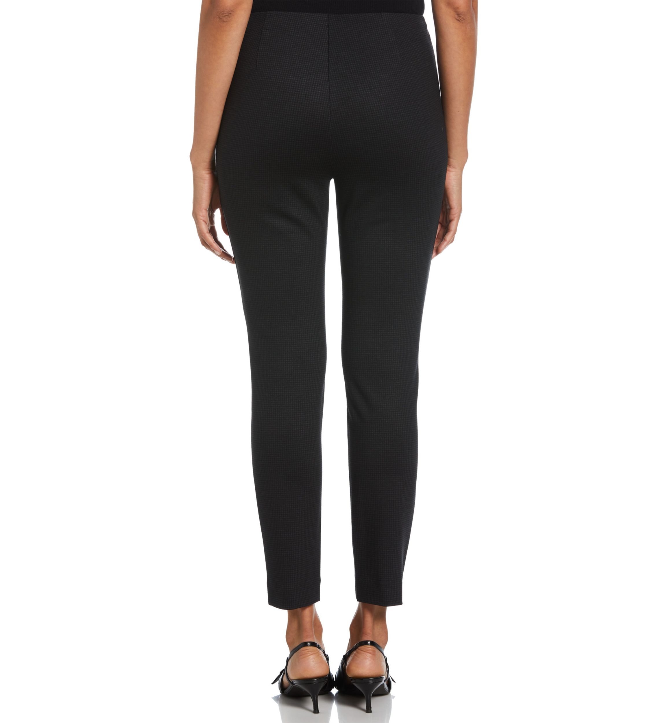 Petite Houndstooth Pull On Pants