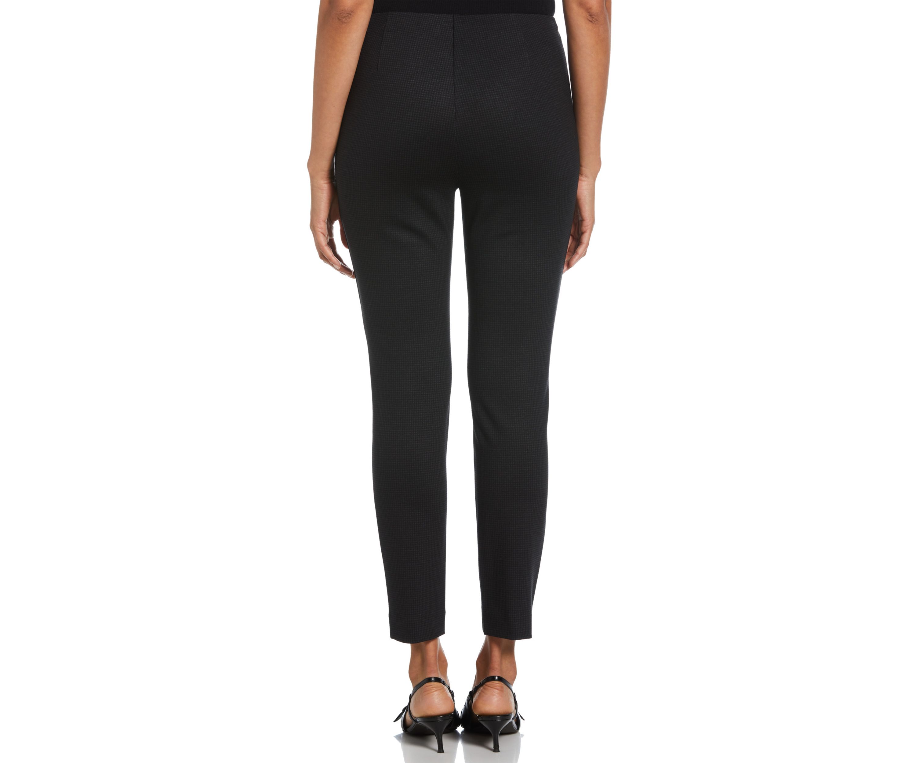 Petite Houndstooth Pull On Pants