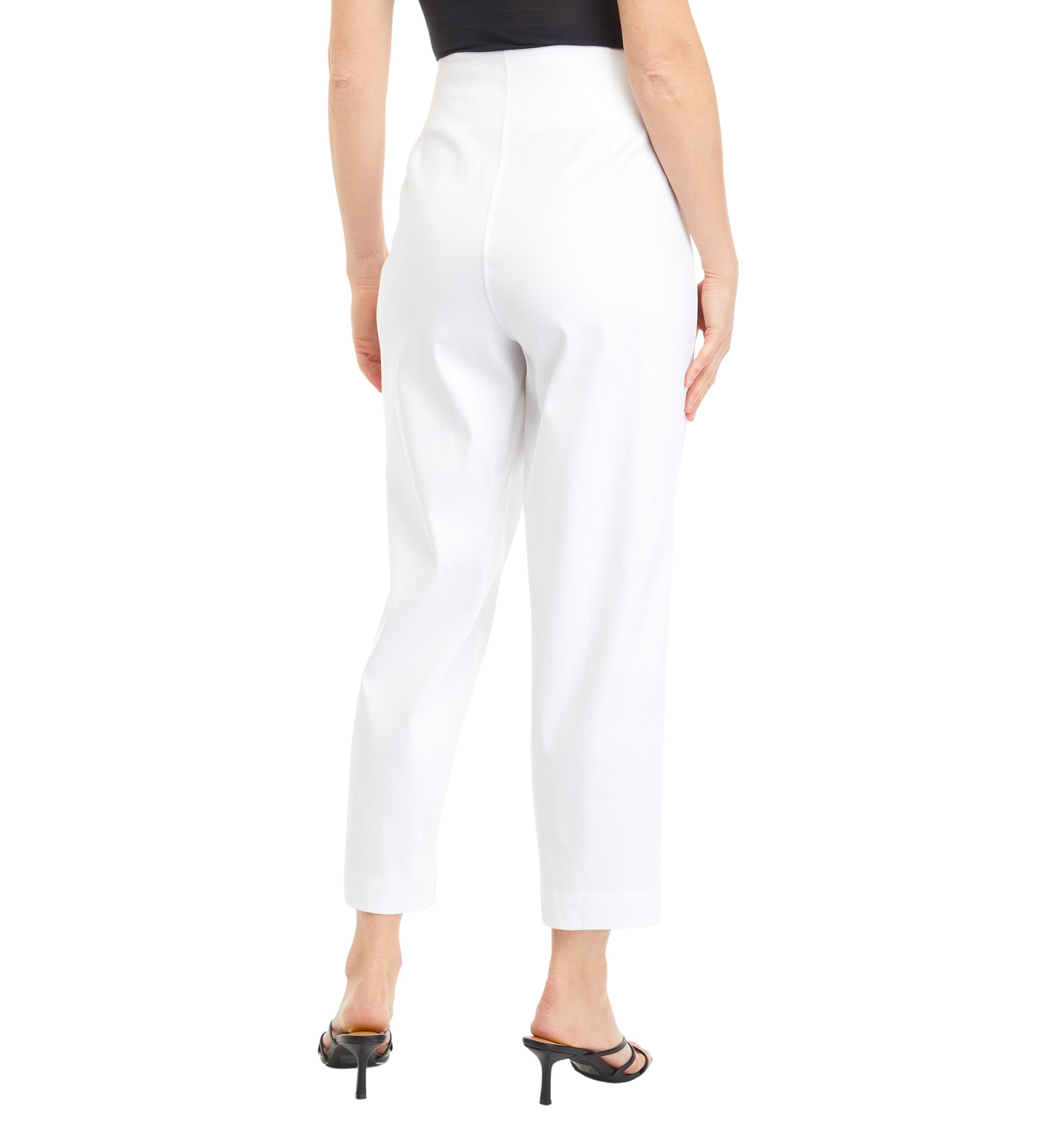 Petite Self Tie Pleated Taper Pants