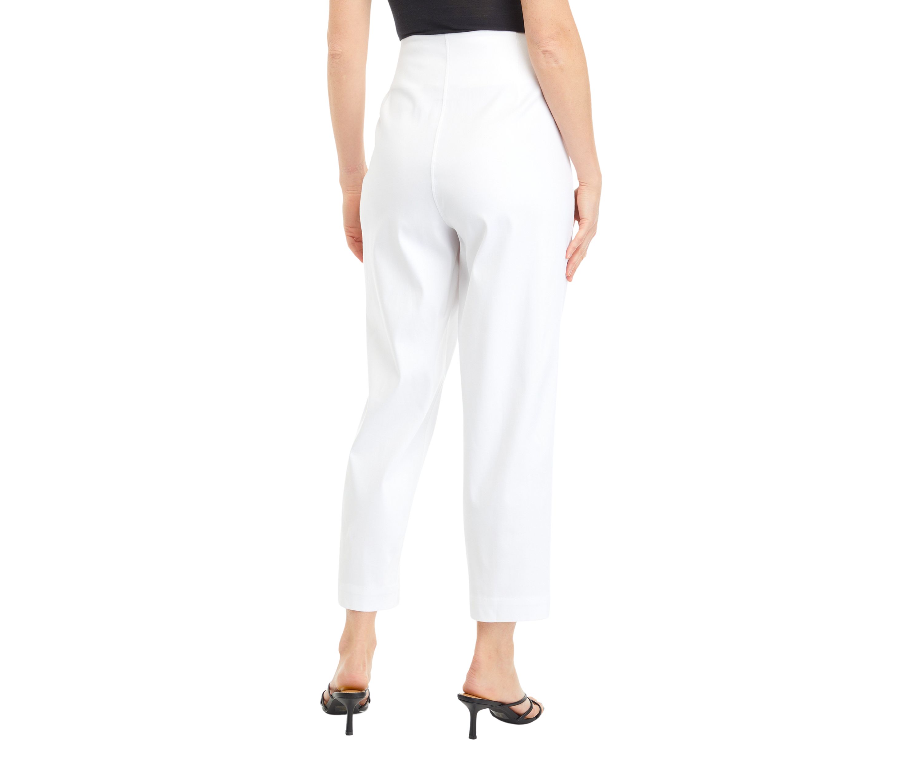 Petite Self Tie Pleated Taper Pants