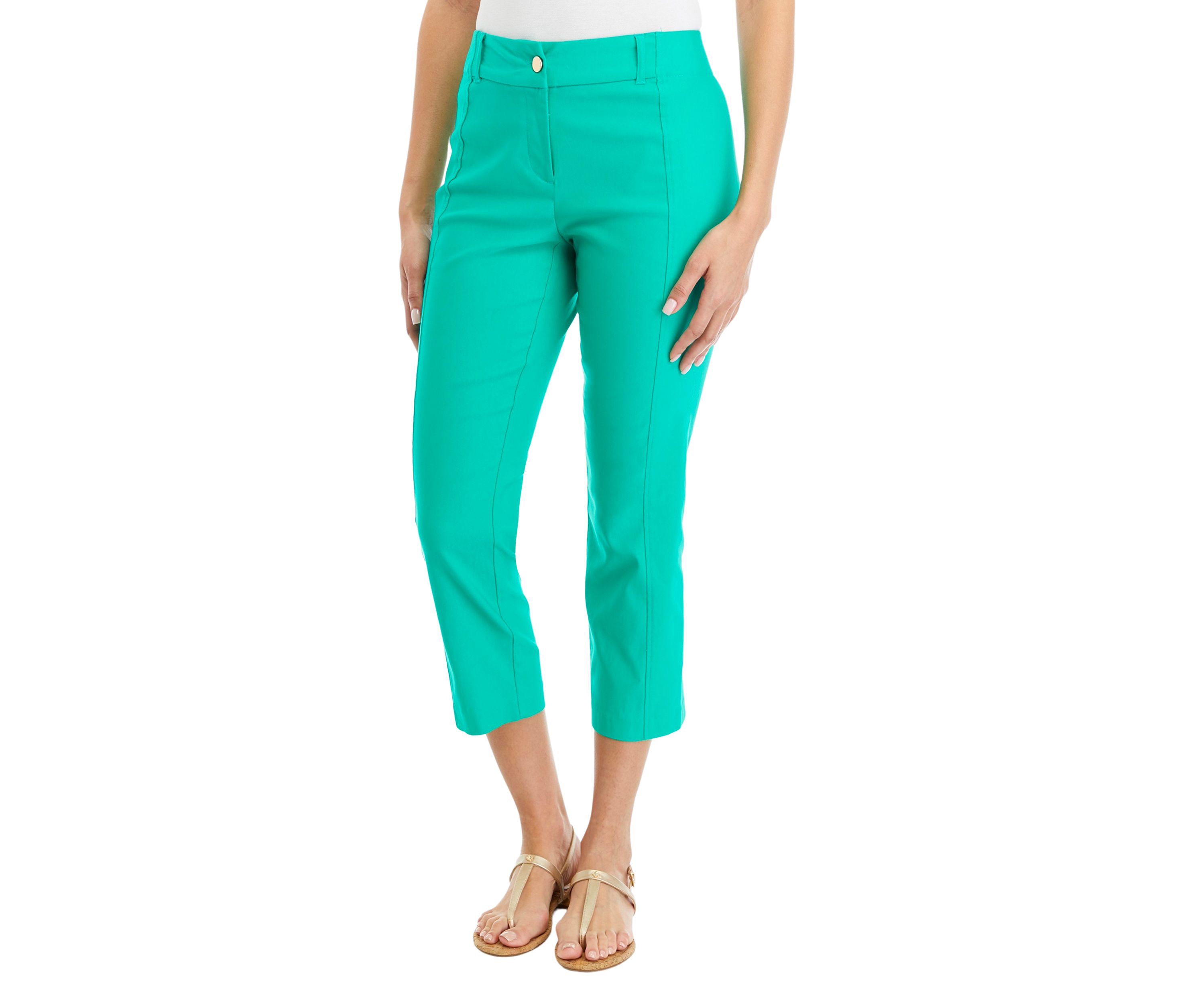 Petite Straight Leg Cropped Pants