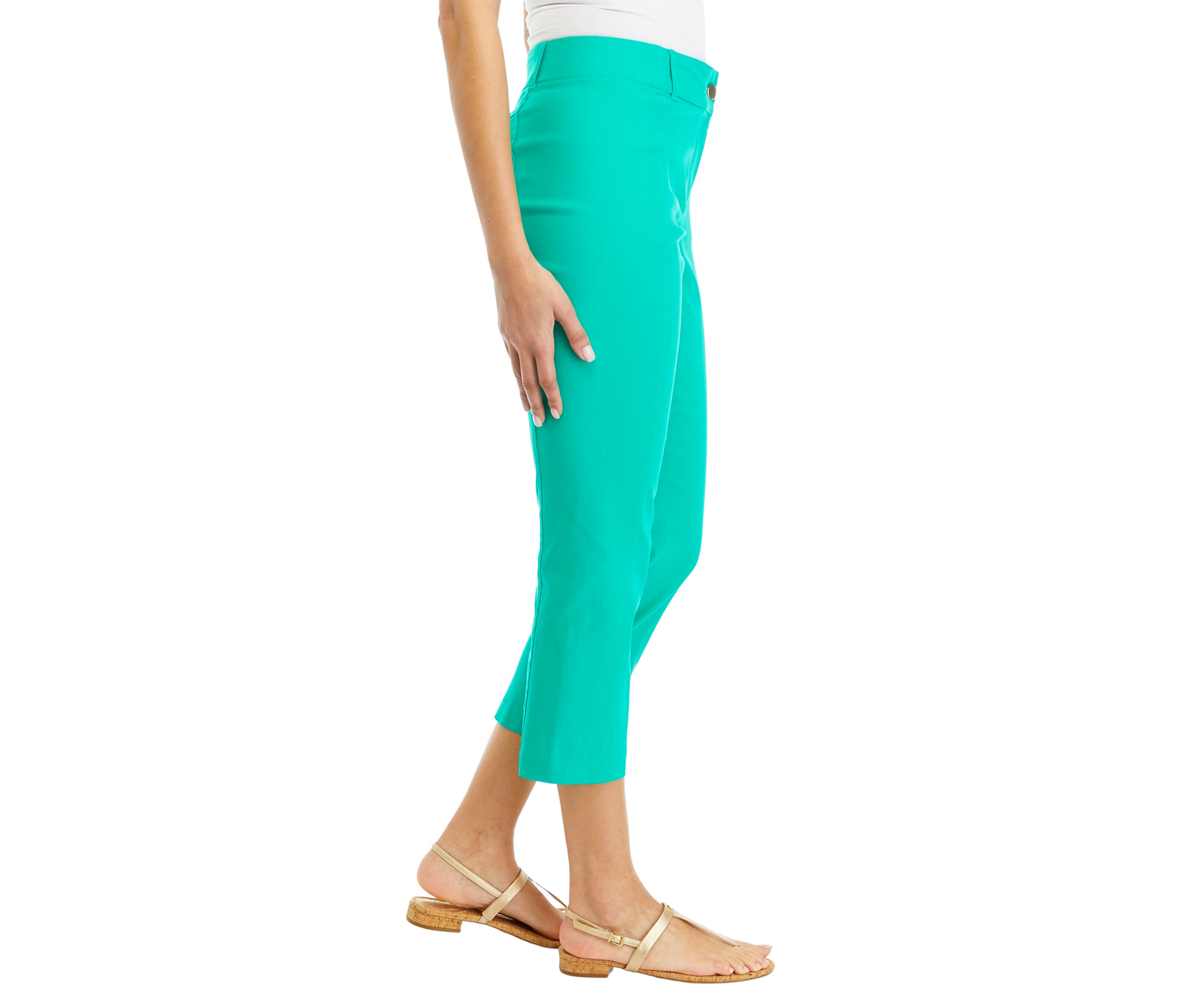 Petite Straight Leg Cropped Pants