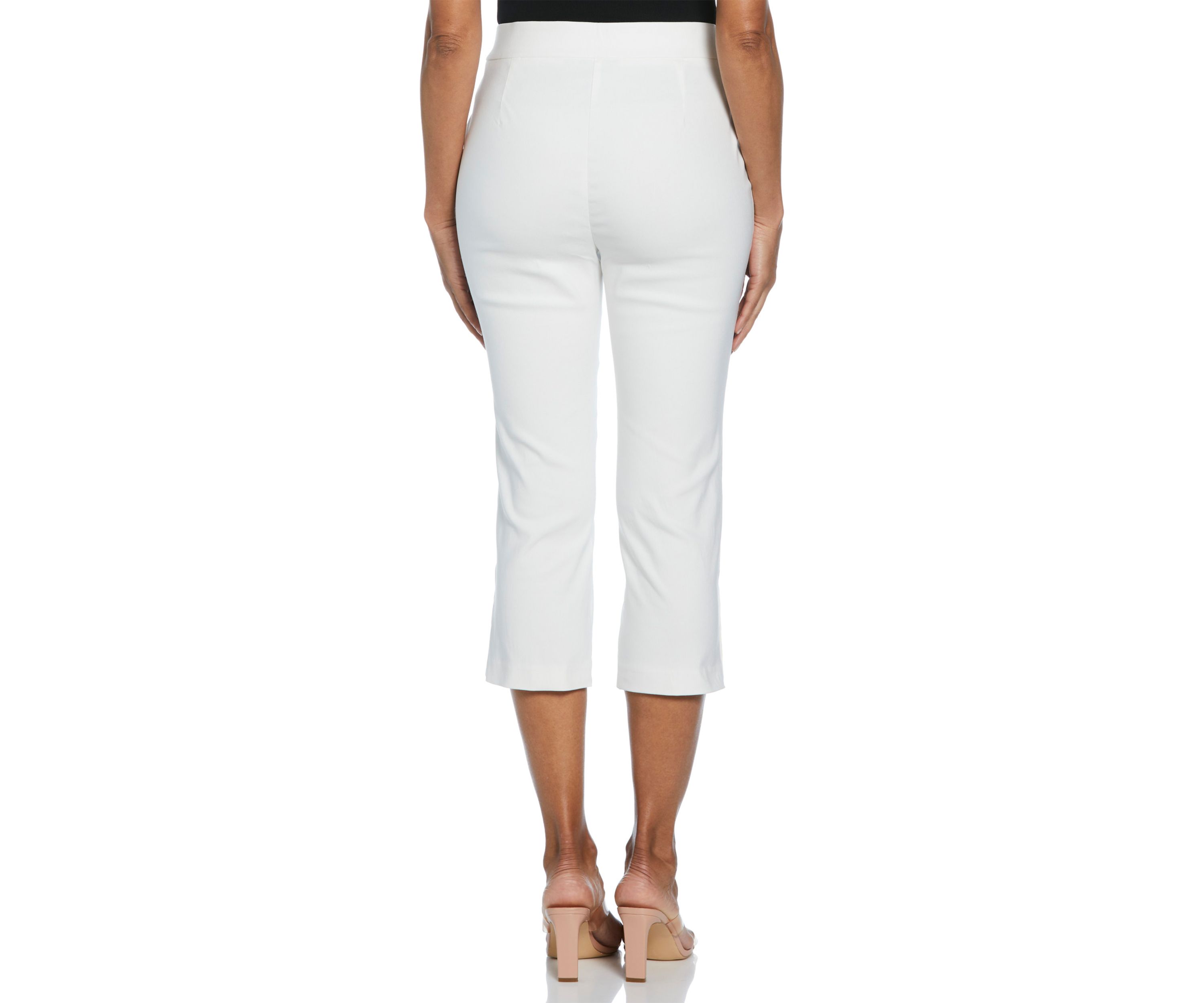 Petite Rivet Detail Pull-On Capri Pants