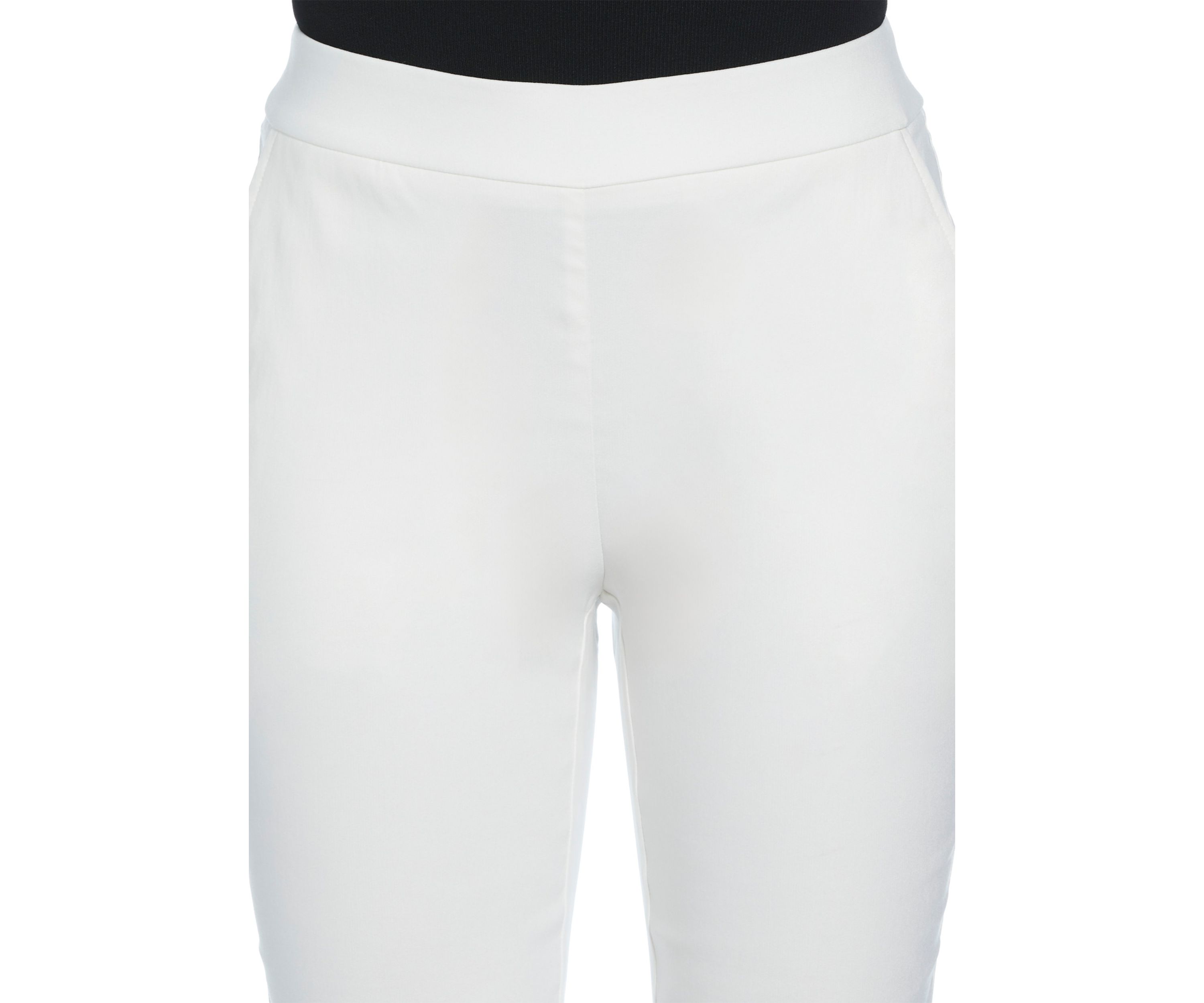 Petite Rivet Detail Pull-On Capri Pants