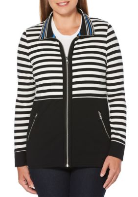 kasper petite pin dot framed flyaway jacke