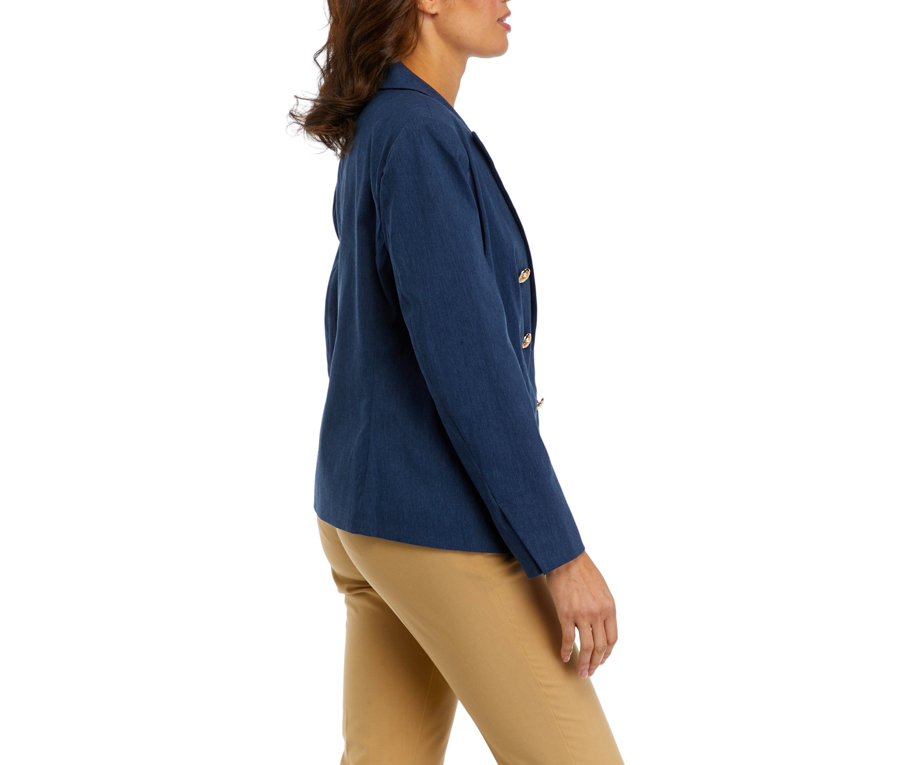 Petite Button Detail Blazer Jacket