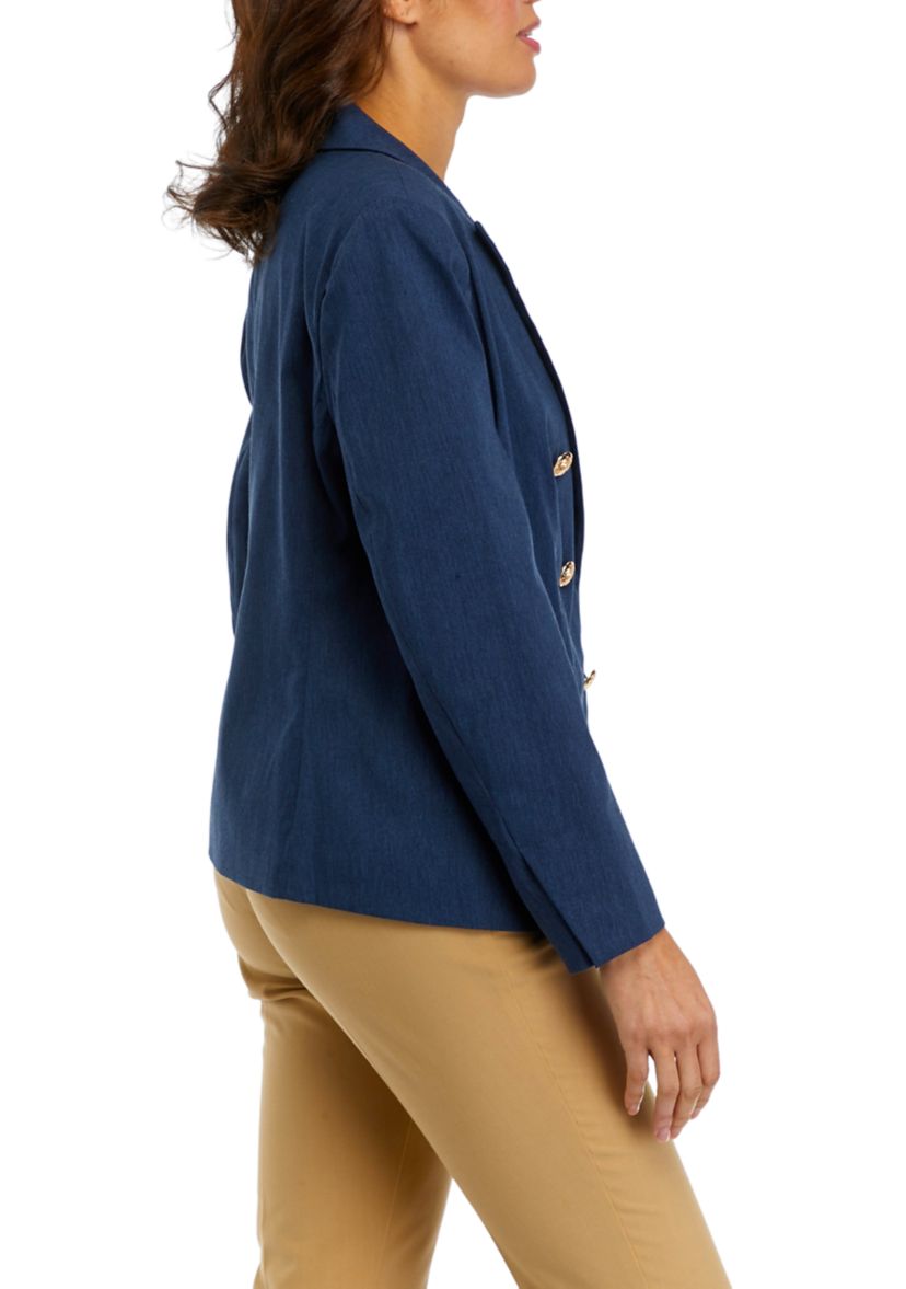 Petite Button Detail Blazer Jacket