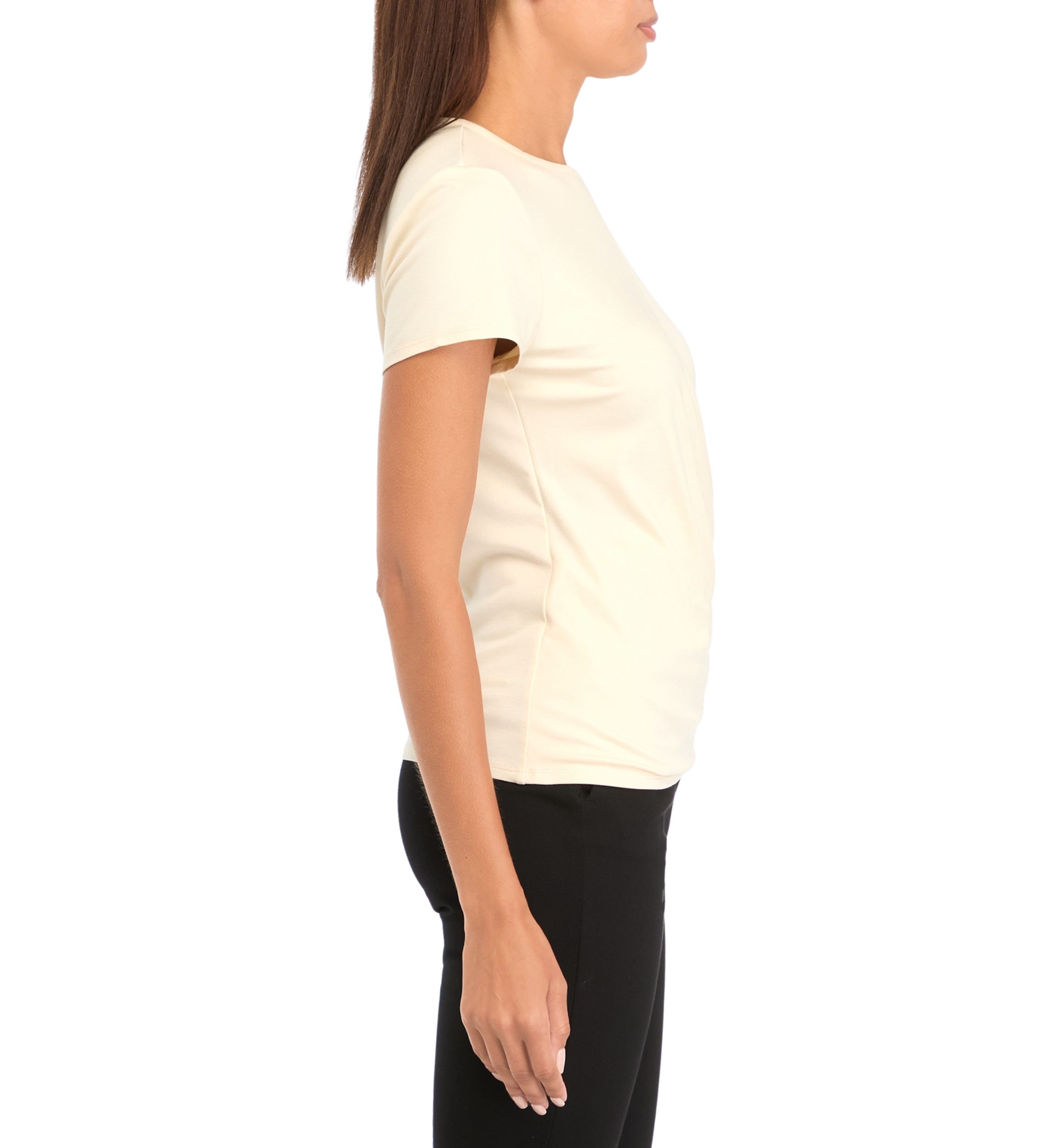 Petite Asymmetrical Wrap Short Sleeve Top