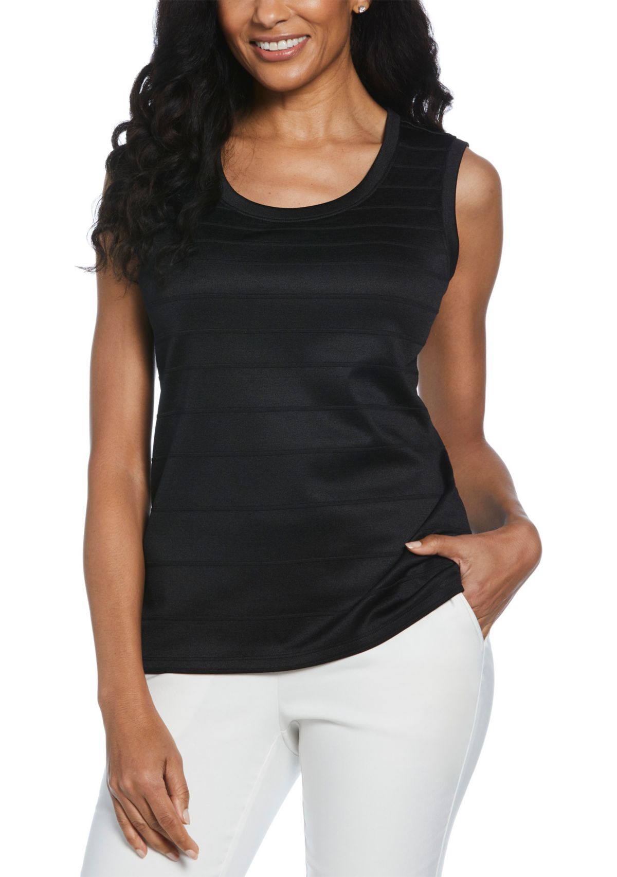 Robe mini sans manches avec col chemise noire