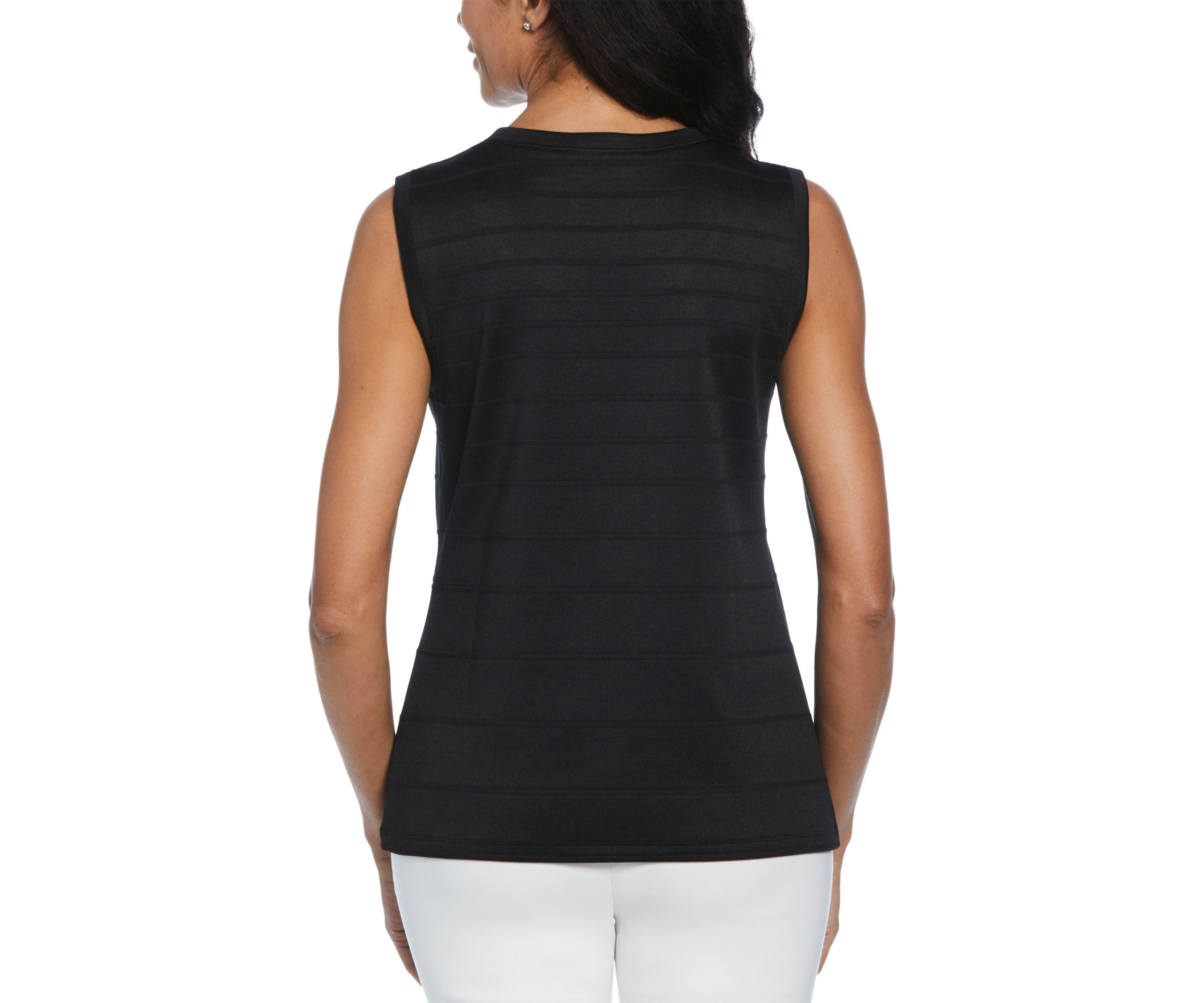 Petite Ottoman Knit Sleeveless Shell Top