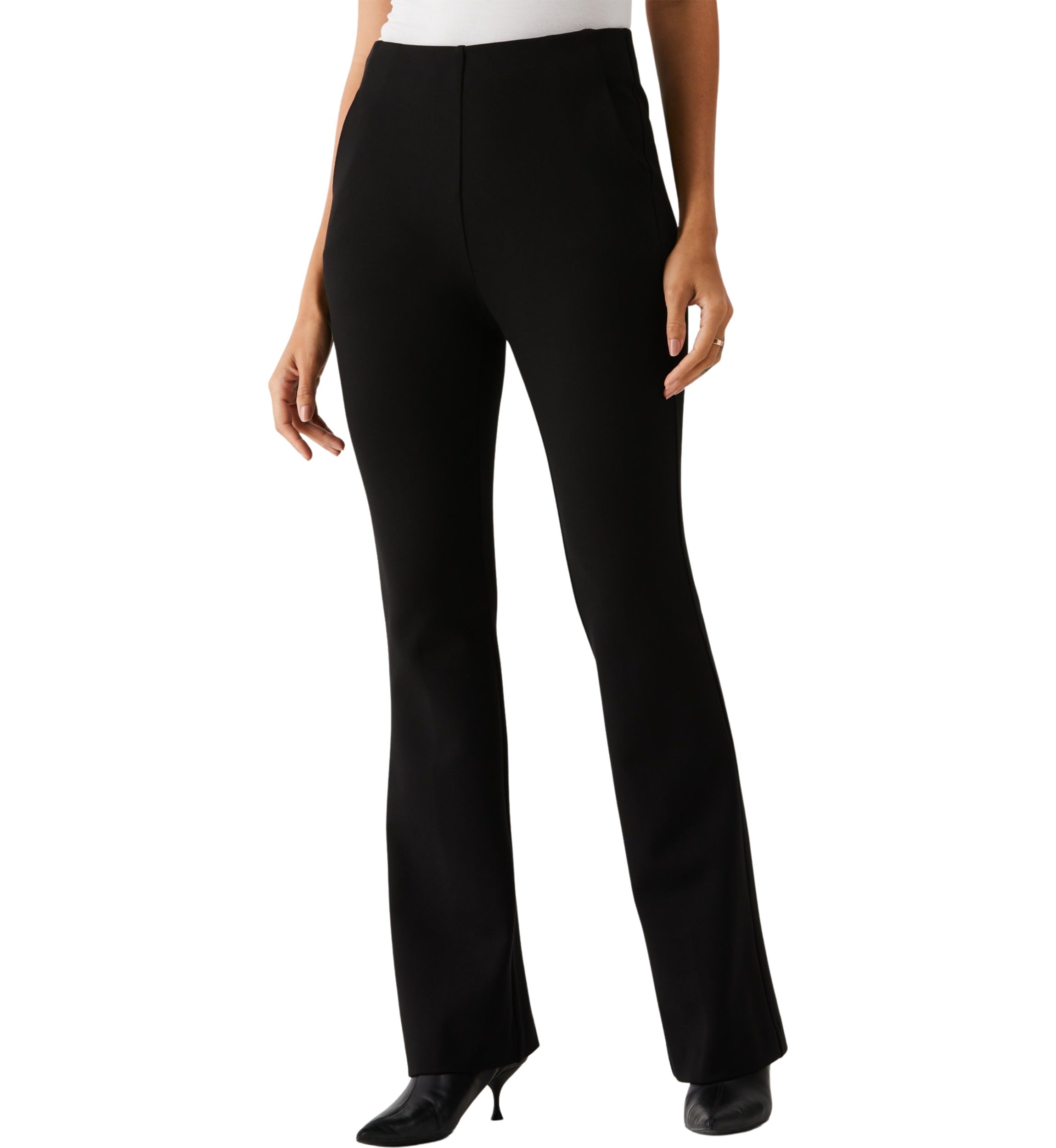 Womens Ponte Boot Cut Pants