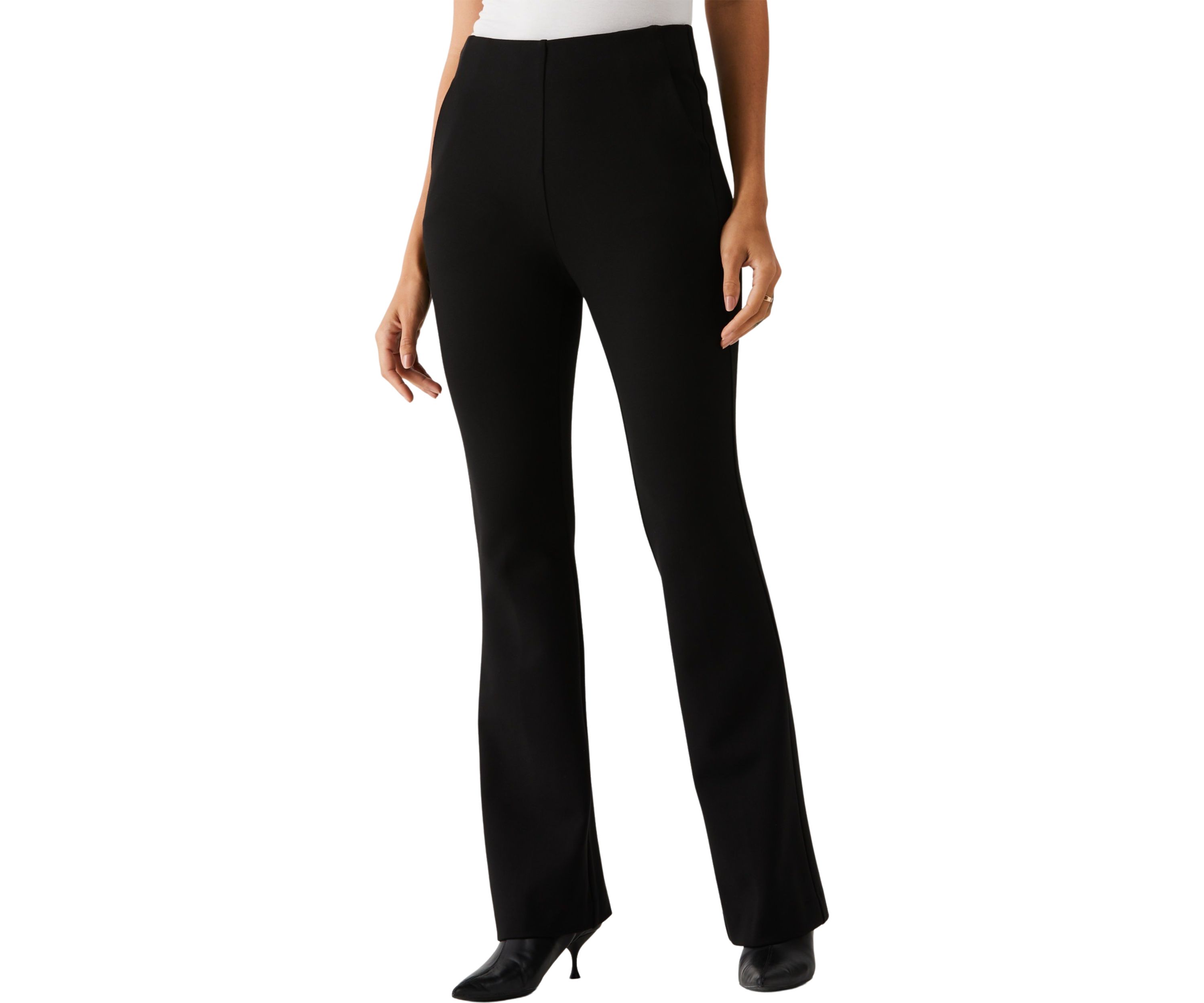 Womens Ponte Boot Cut Pants