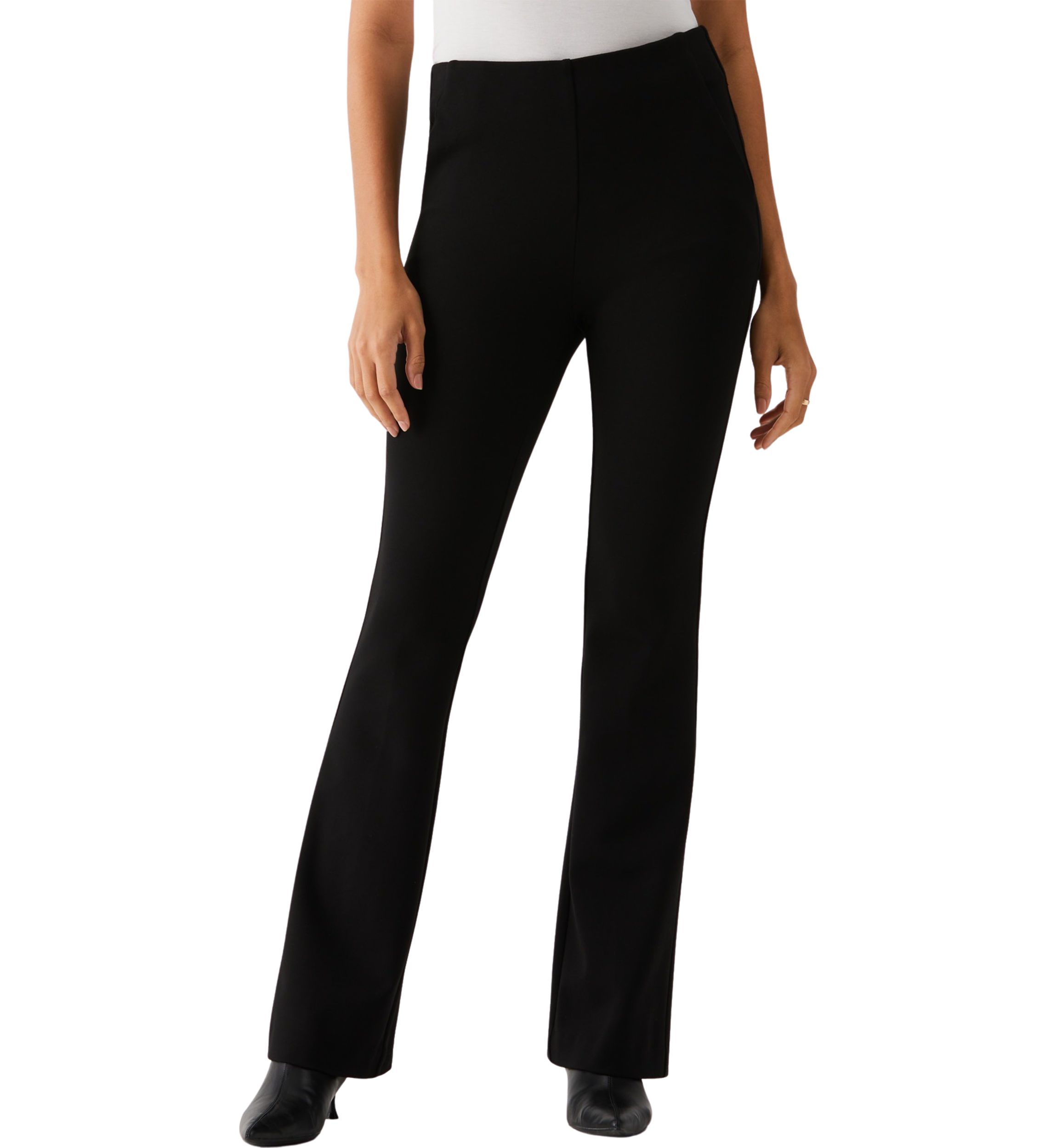 Womens Ponte Boot Cut Pants