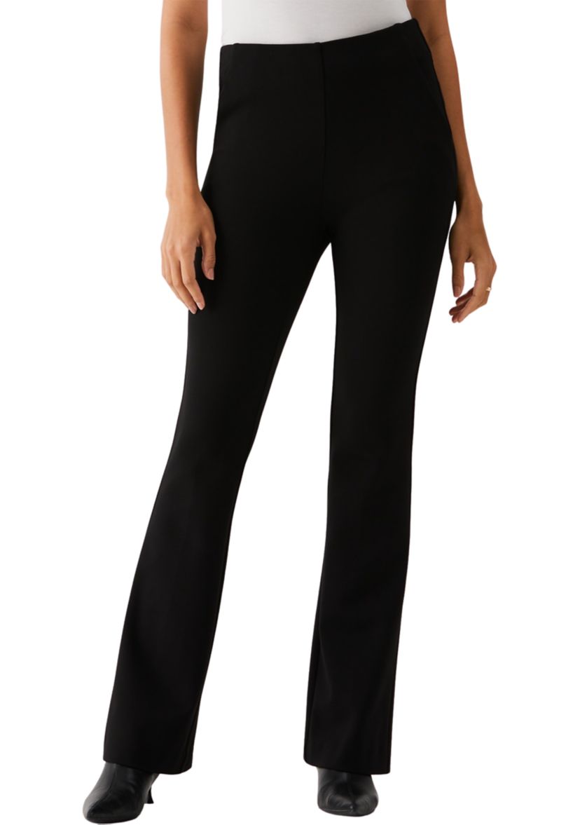 Womens Ponte Boot Cut Pants