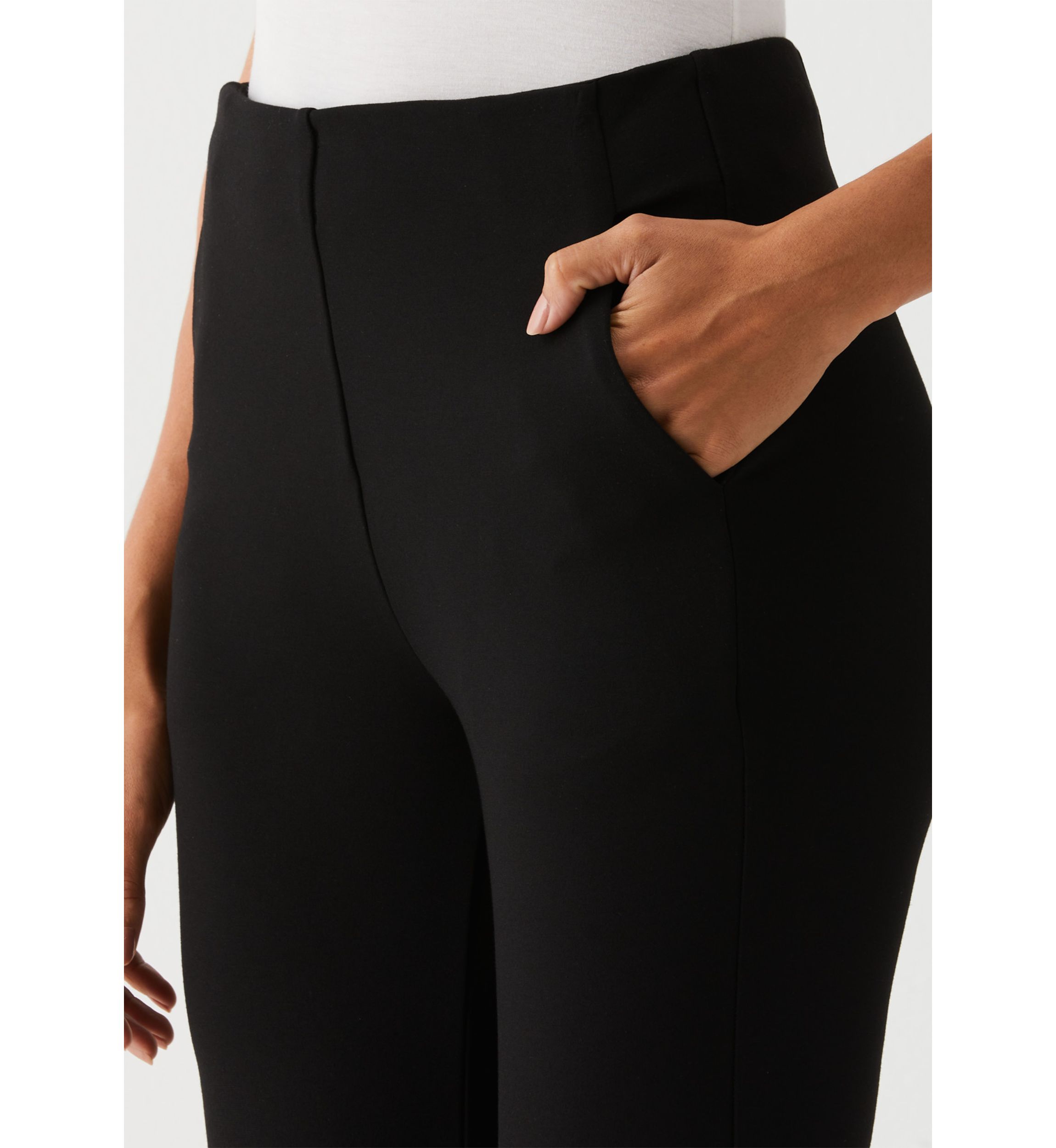 Womens Ponte Boot Cut Pants
