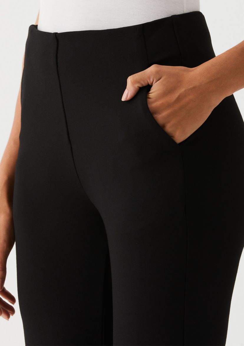 Womens Ponte Boot Cut Pants