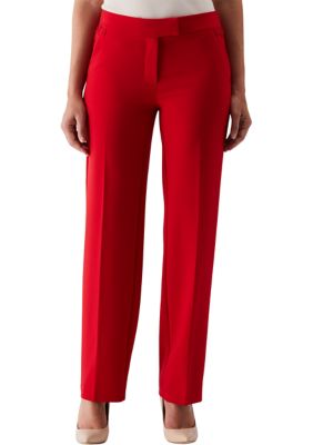 ELLA Rafaella Straight Leg Tab Pants | belk