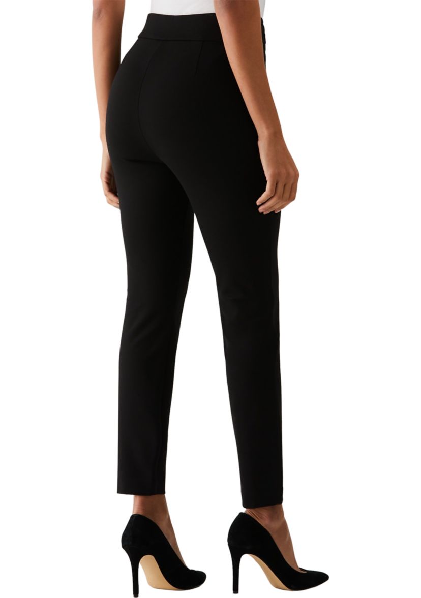 Womens Slim Leg Ankle Pants with Hardware