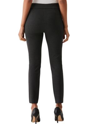 Rafaella Women's Petite Slim Ankle Pant With Hardware, Pull-on