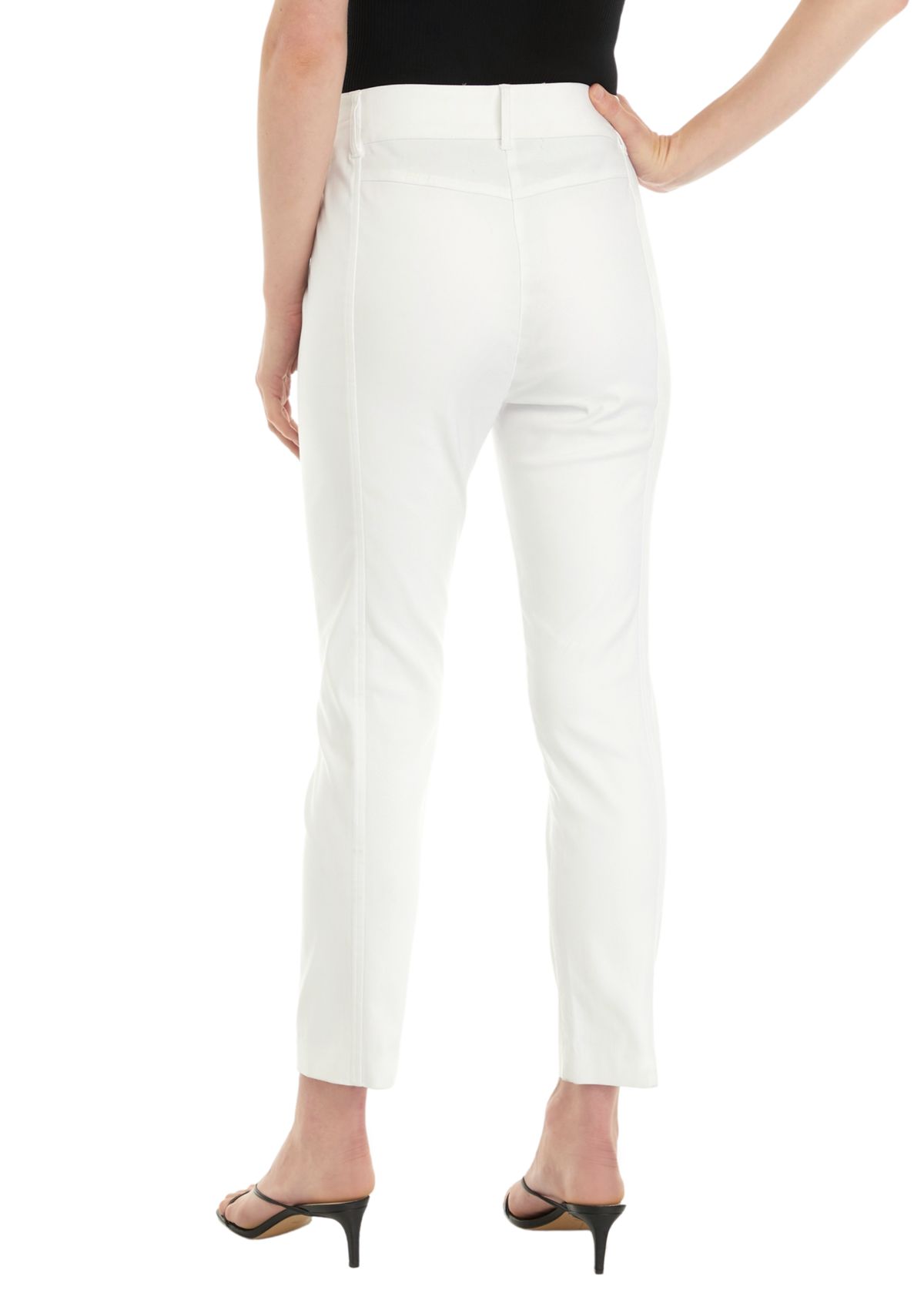 Satin Luxe Straight Leg Crop Pants