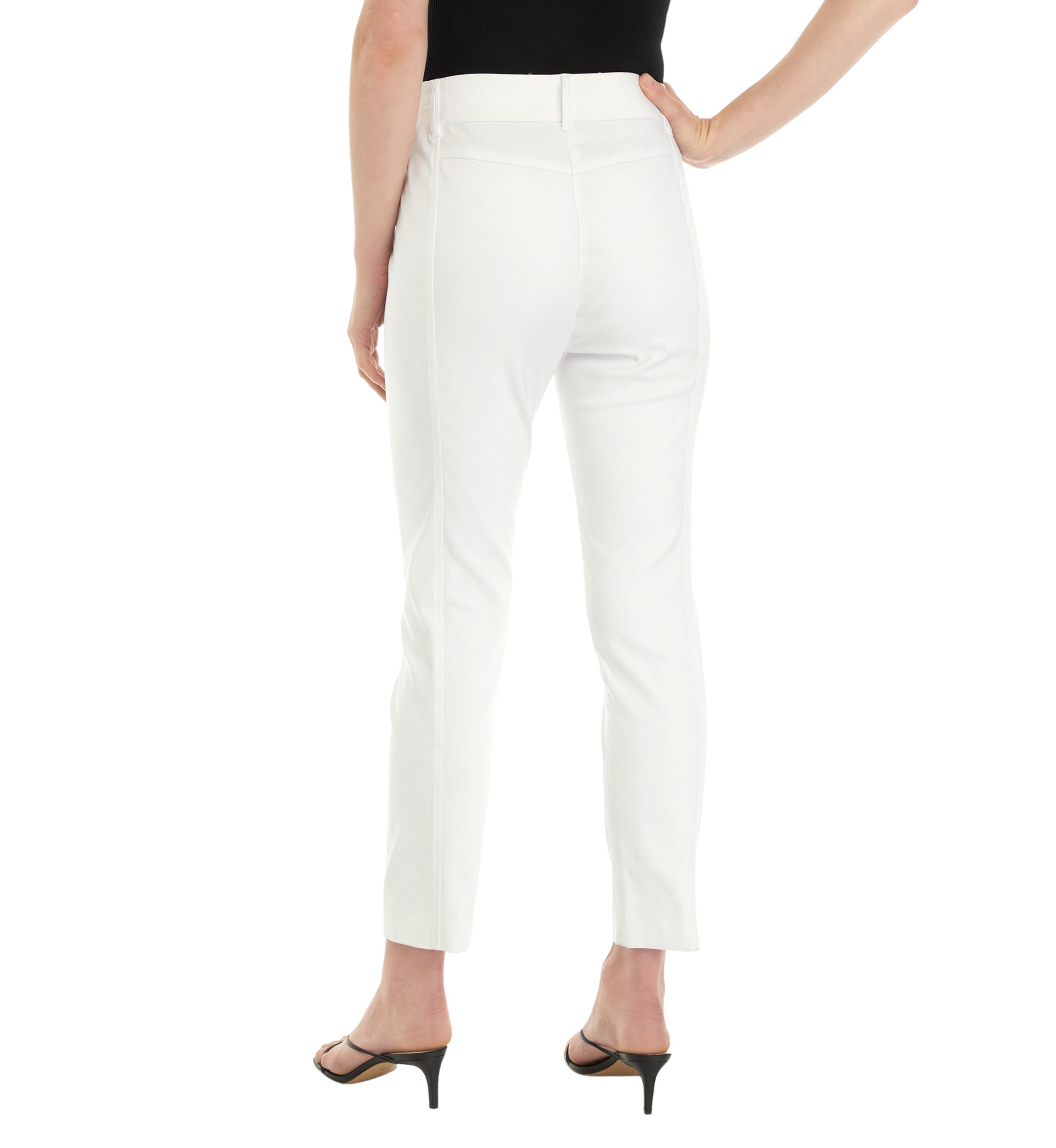 Satin Luxe Straight Leg Crop Pants