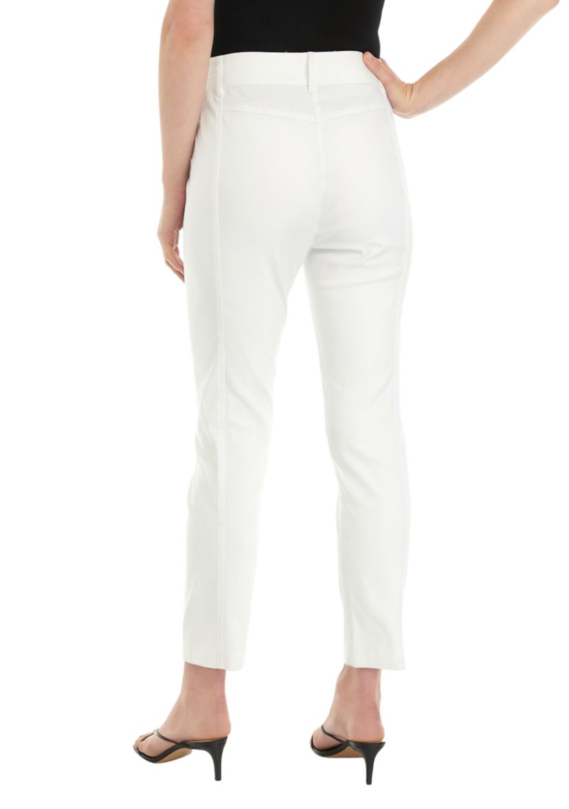 Satin Luxe Straight Leg Crop Pants