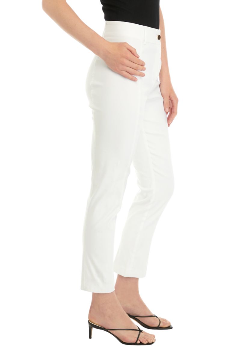 Satin Luxe Straight Leg Crop Pants