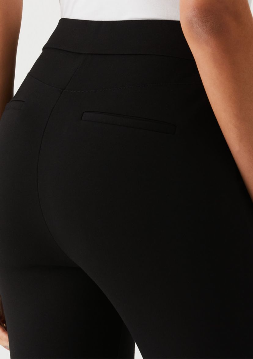 Womens Short Length Bootcut Pull-On Pants